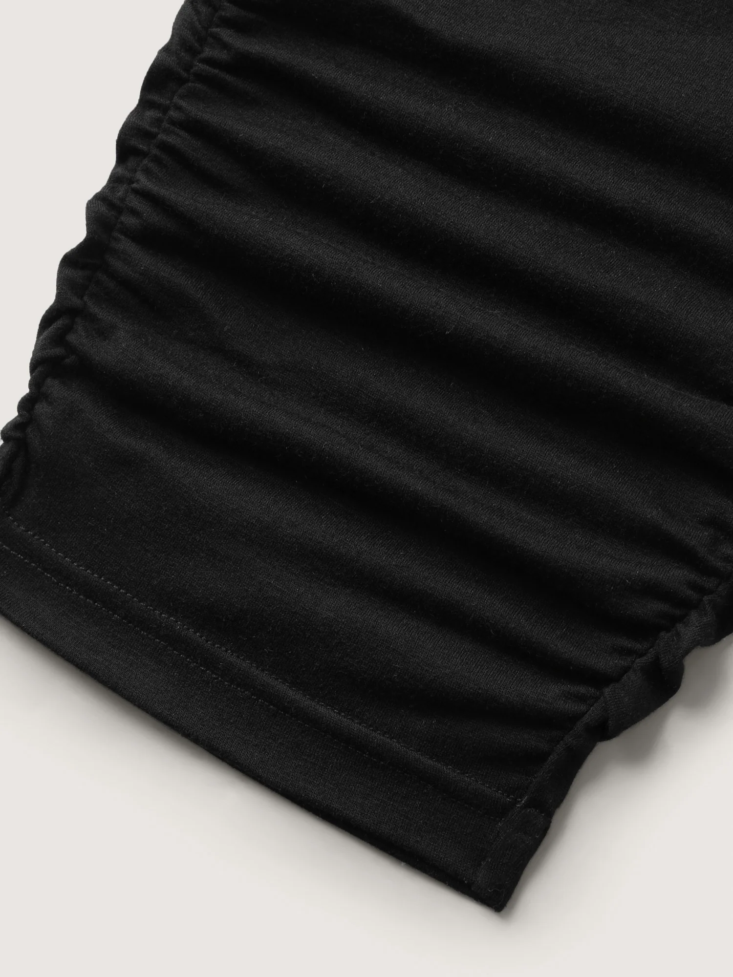 Stretchy Straight-Leg Gathered Hem Pants - Image 7