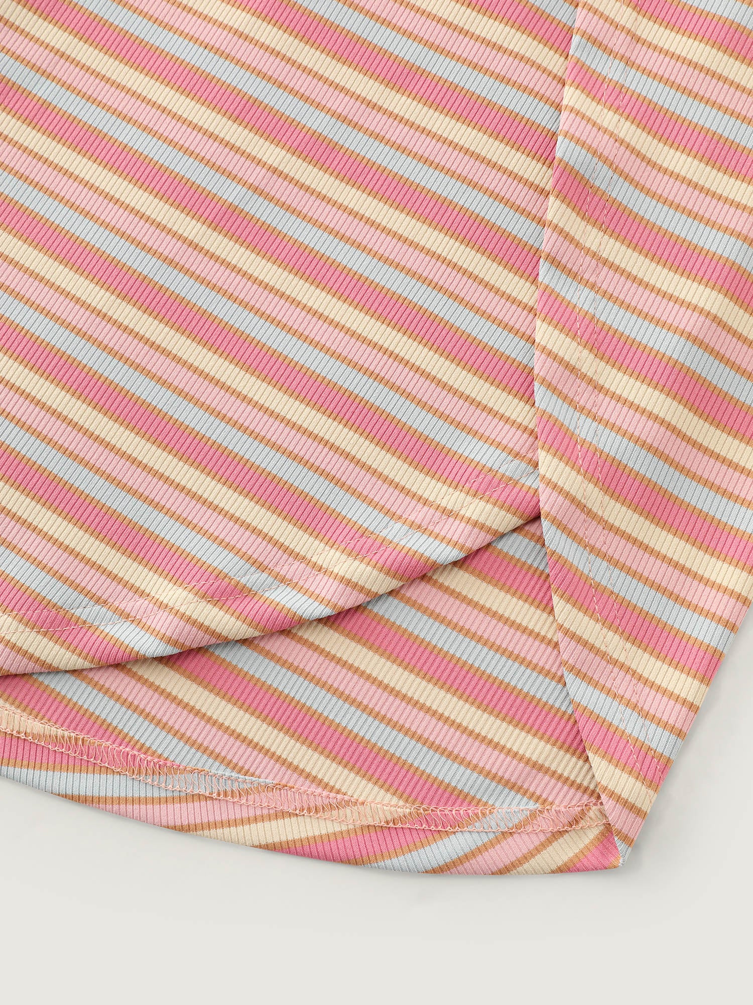 Stretchy Striped Petal Hem Pants - Image 8