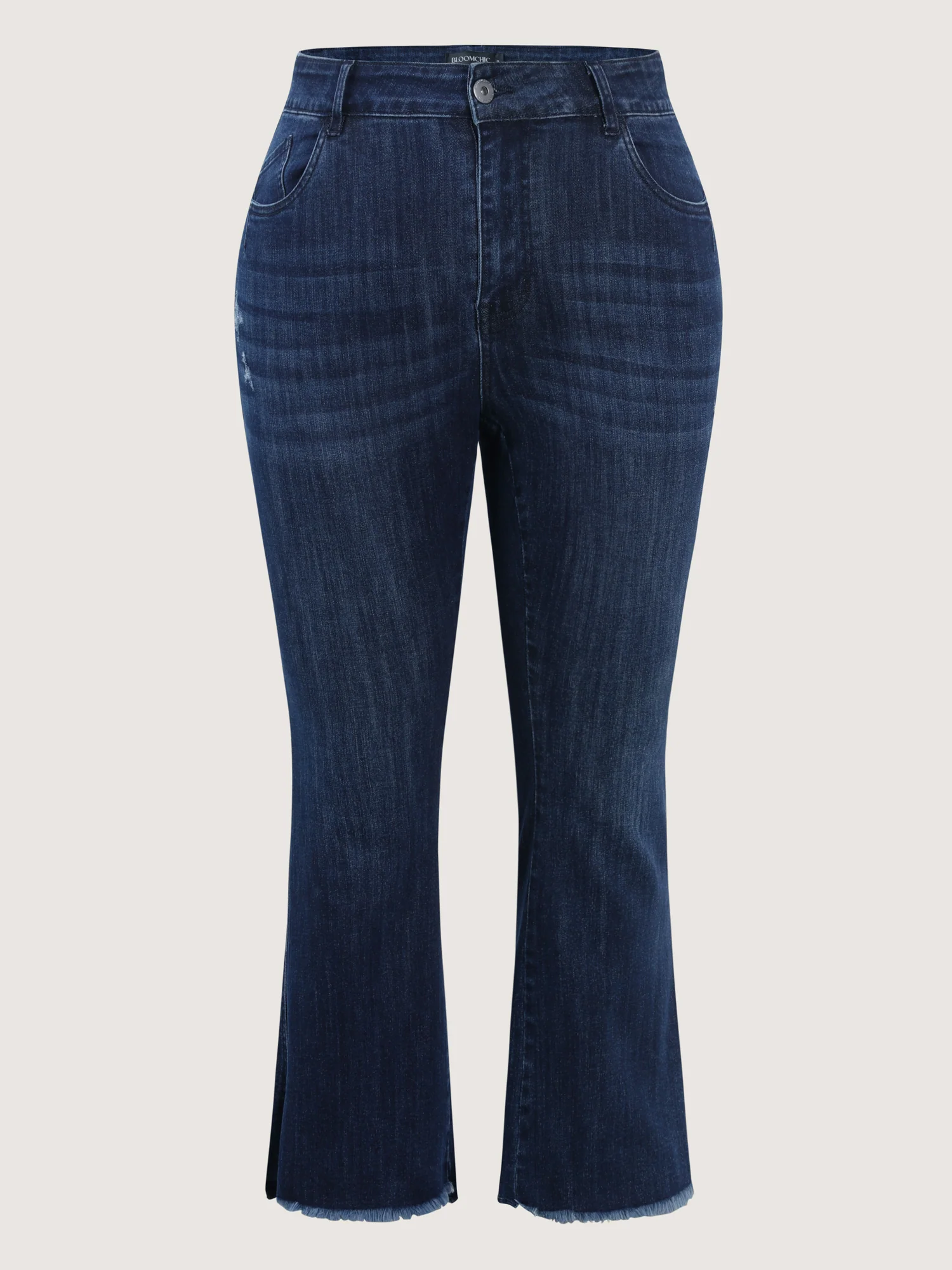 Supersoft Thigh Friendly Ripped Hem Flare Jeans - Image 9
