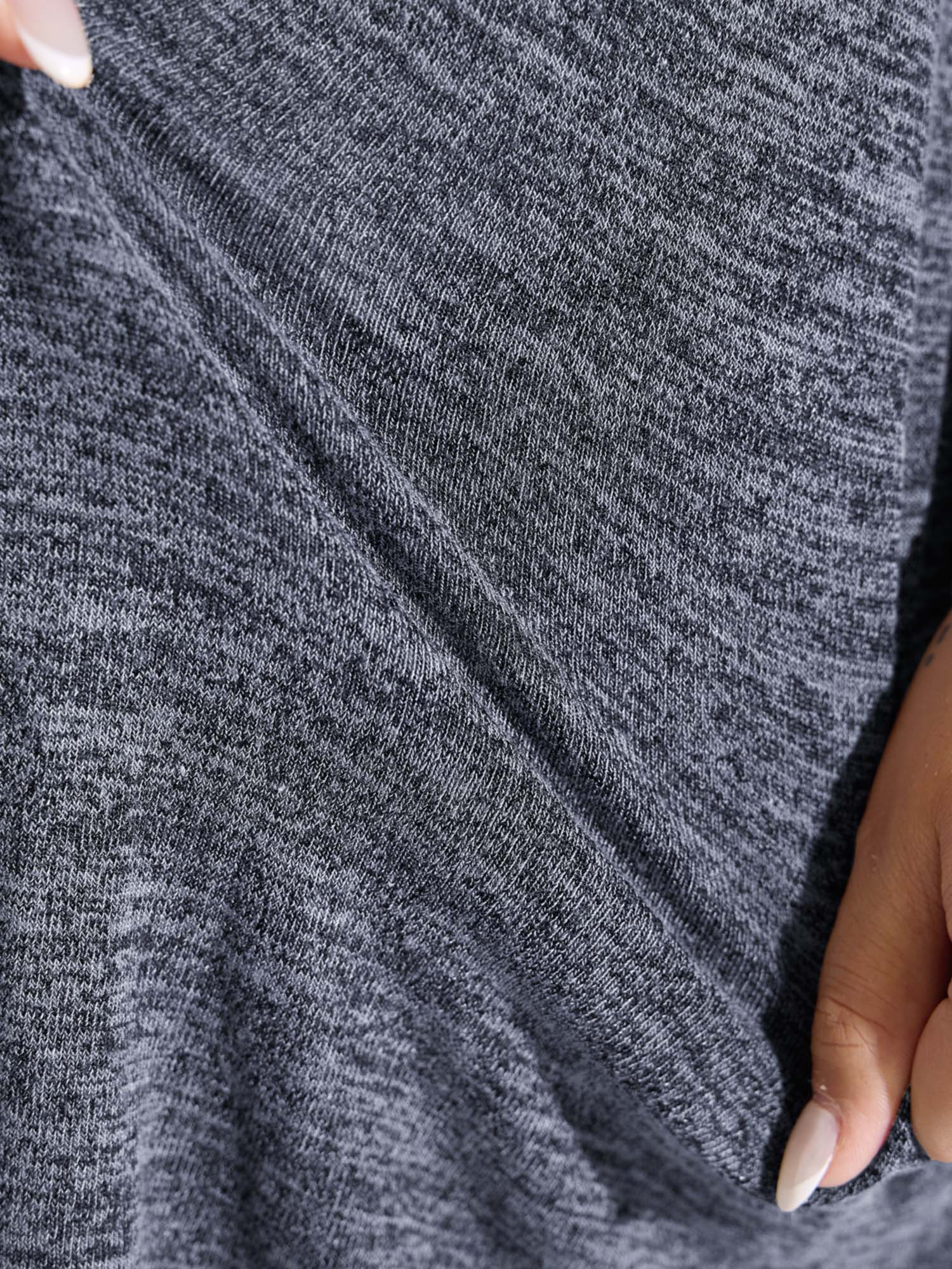 Stretchy Textured Button Detail Jacket - Image 12