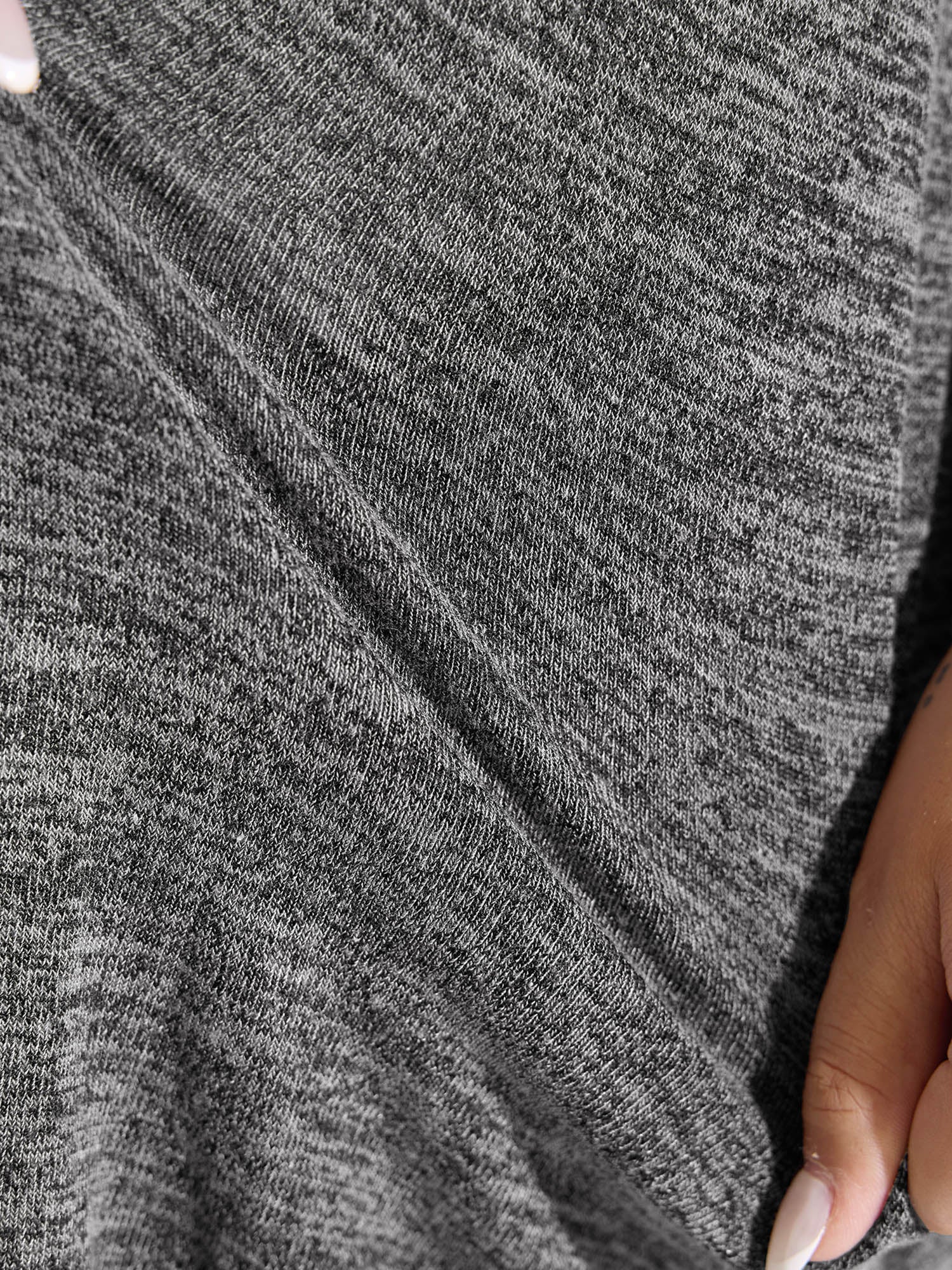 Stretchy Textured Button Detail Jacket - Image 4