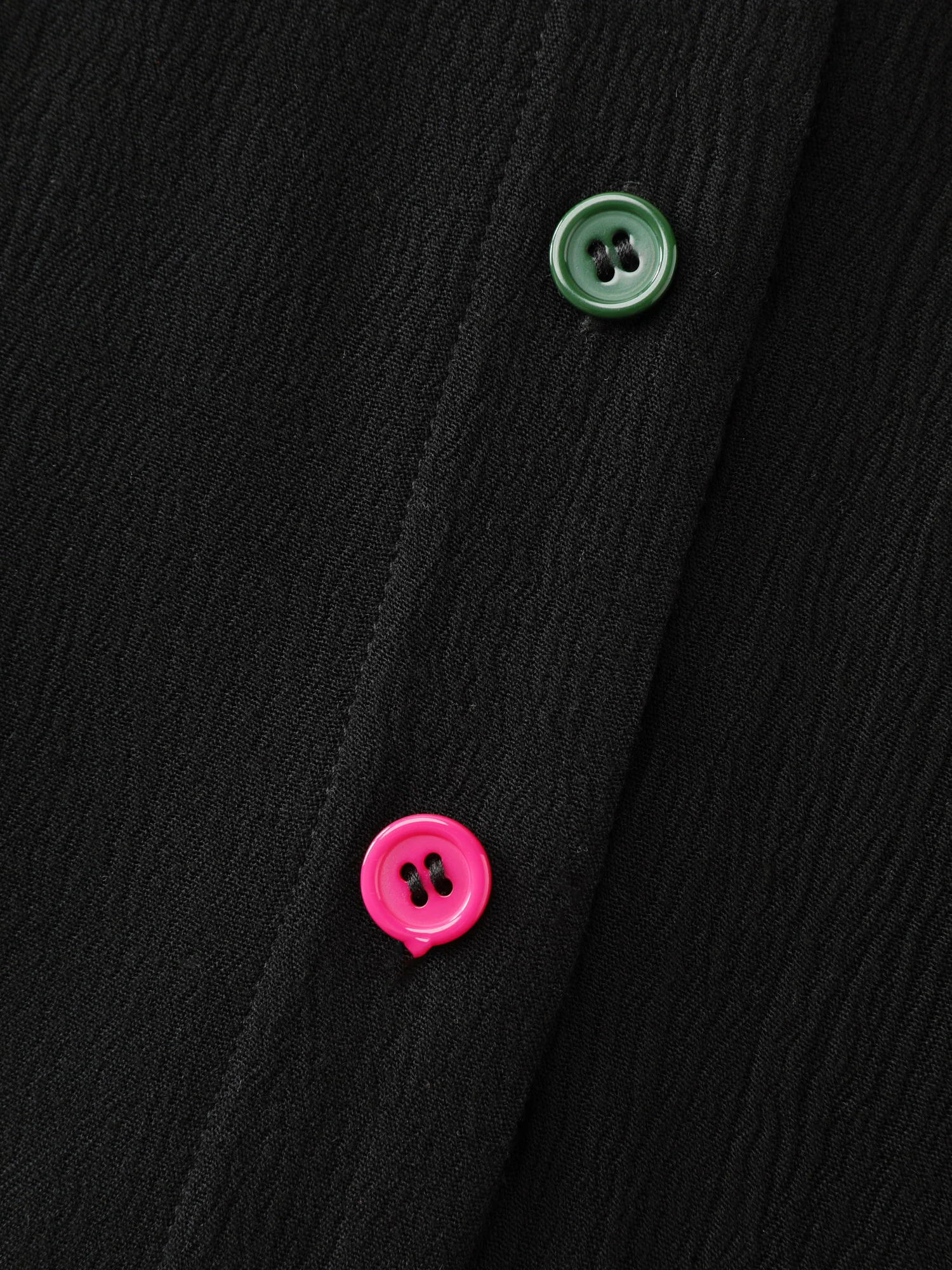 Stretchy Textured Colorful Button Blouse - Image 6