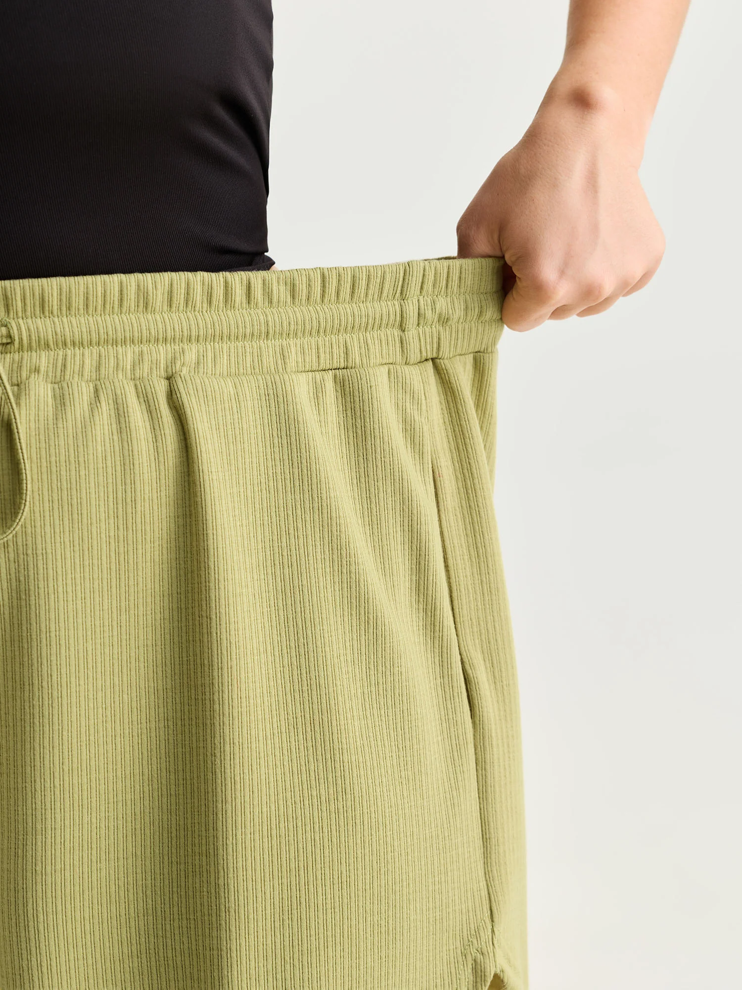 Supersoft Stretchy Textured Drawstring Lounge Bottoms - Image 4