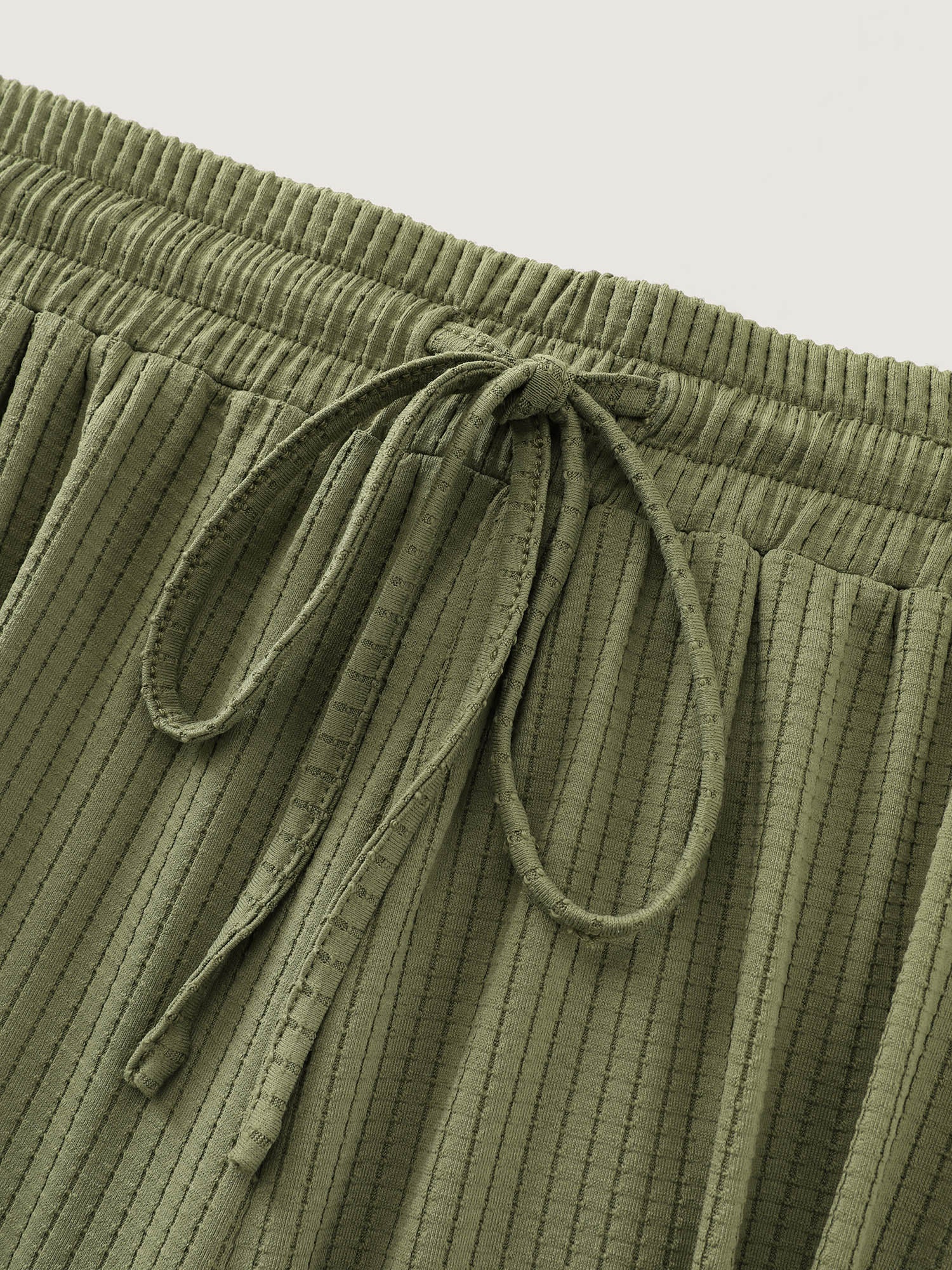 Supersoft Stretchy Textured Elastic Waist Lounge Bottoms - Image 8