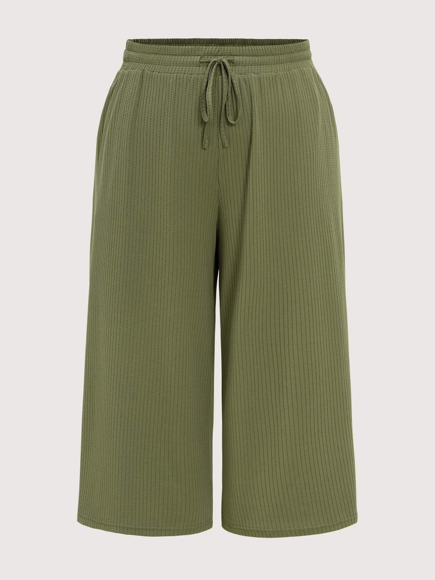 Supersoft Stretchy Textured Elastic Waist Lounge Bottoms - Image 9