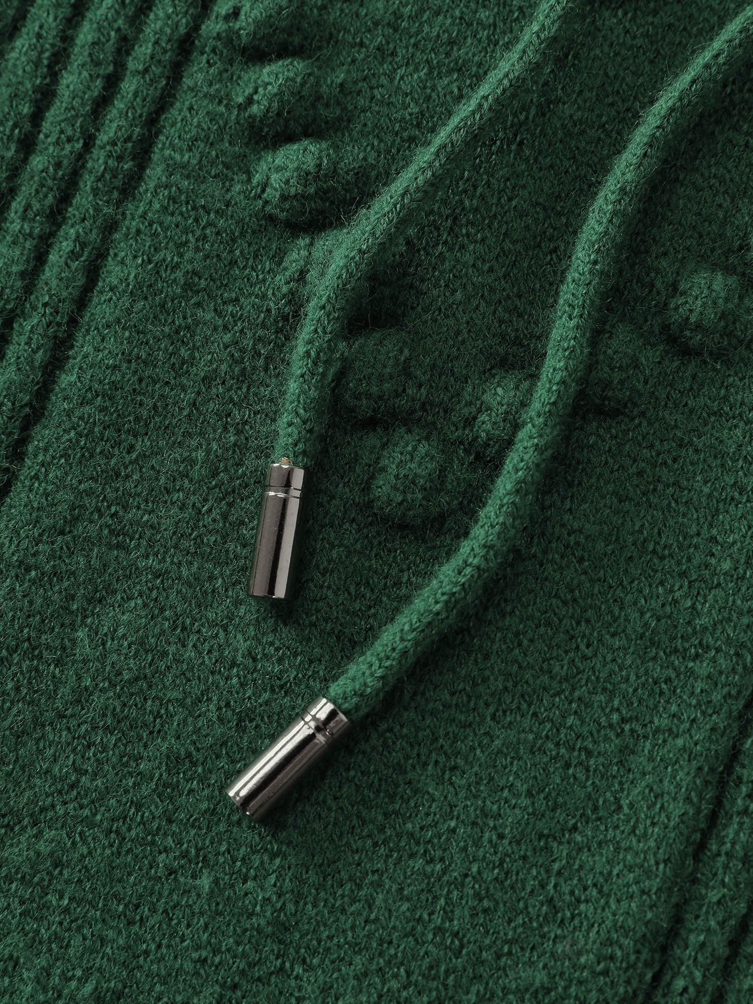 Stretchy Textured Hooded Drawstring Pullover - Image 5