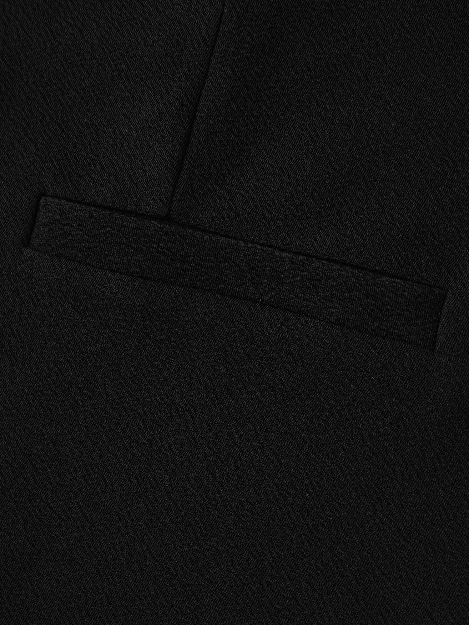Stretchy Textured Longline Solid Vest - Image 5