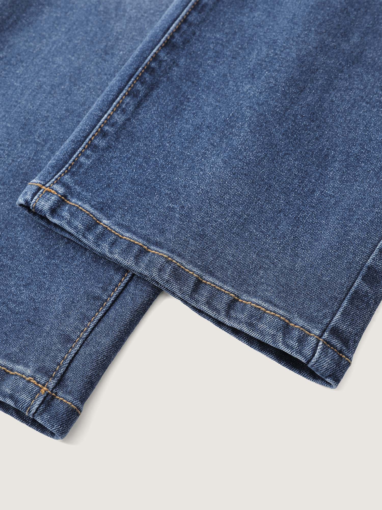 Vintage Wash High Rise Straight-Leg Jeans - Image 7