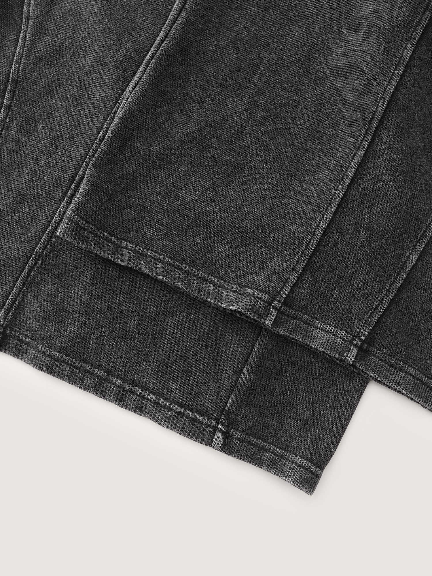 Stretchy Vintage Wash Wide-Leg Pants - Image 7