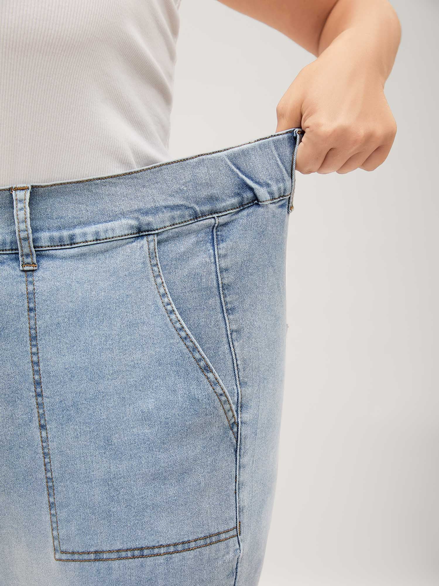 Stretchy Waist Boyfriend Jeans - Image 3