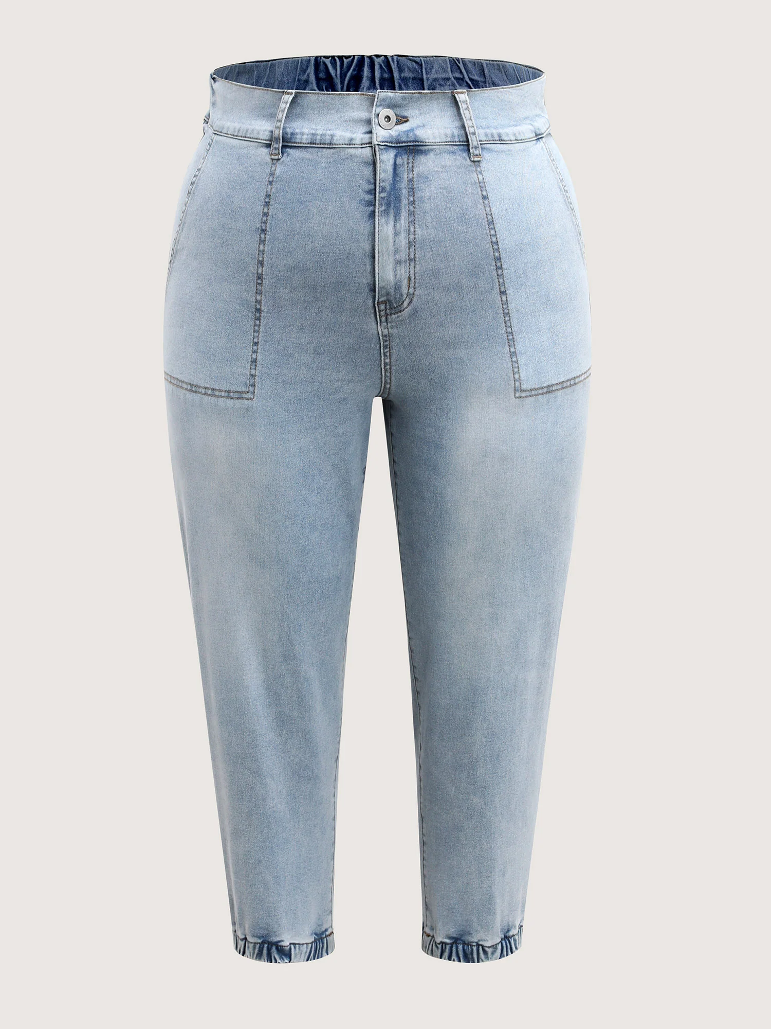 Stretchy Waist Boyfriend Jeans - Image 8