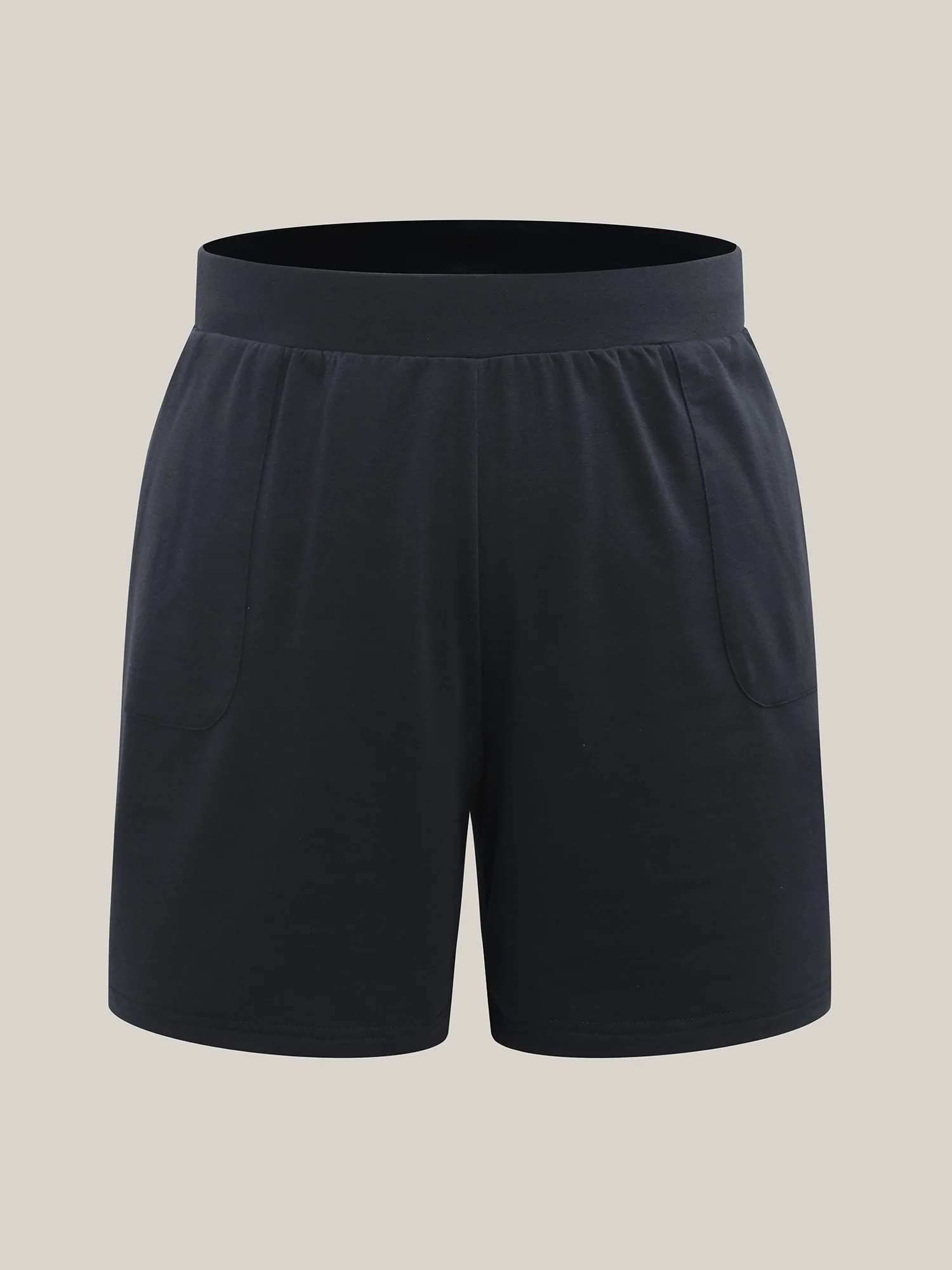 Stretchy Waist Split Relaxed Shorts - Image 8