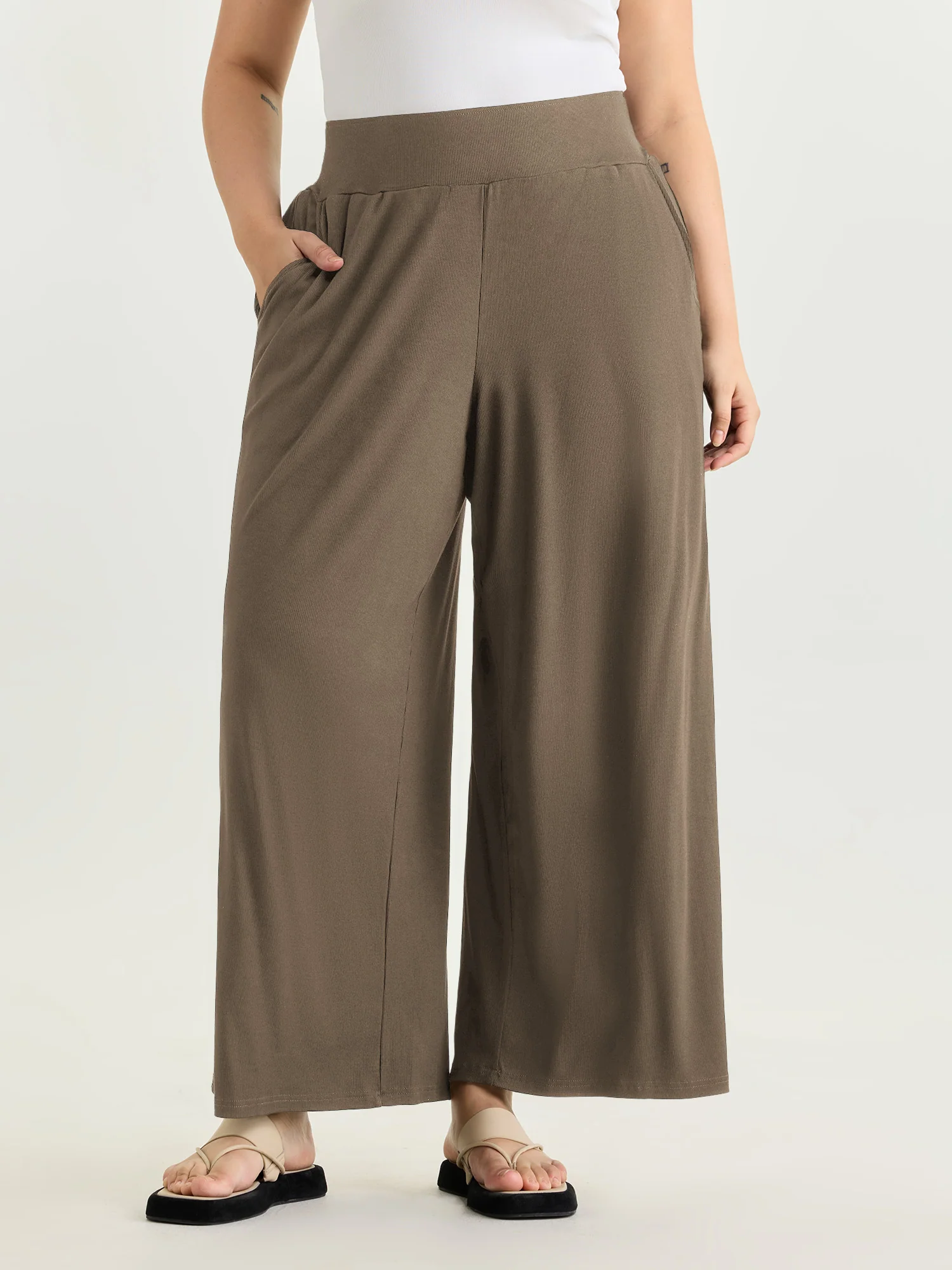 Stretchy Waist Straight-Leg Pants - Image 14