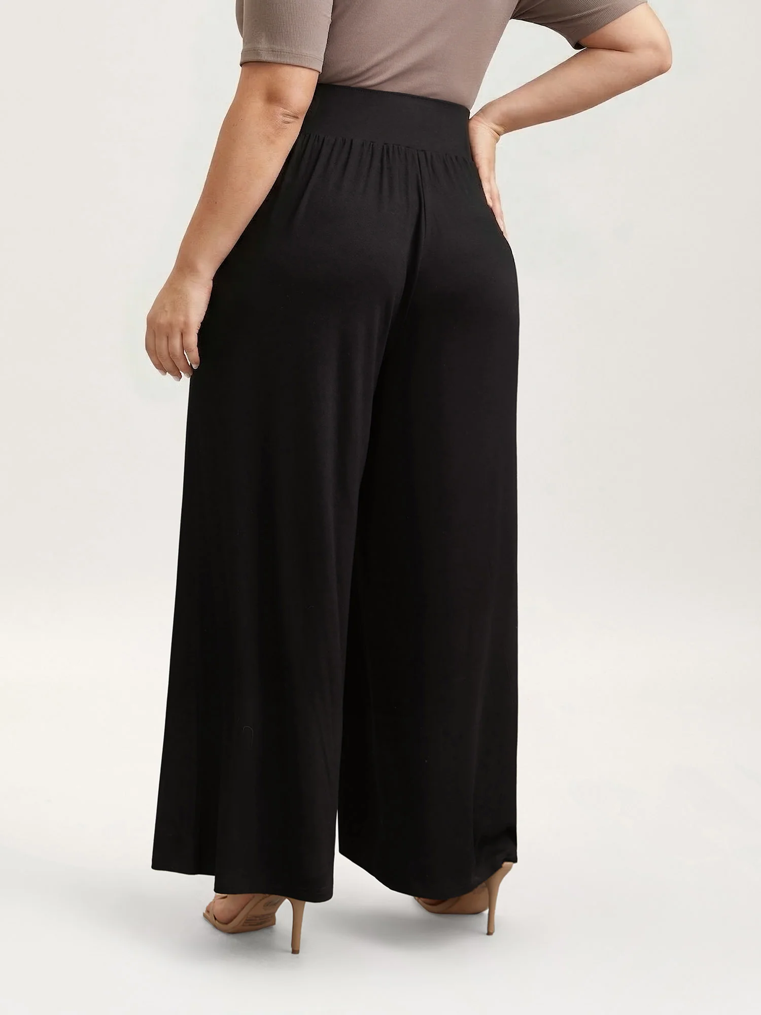 Stretchy Waist Straight-Leg Pants - Image 5