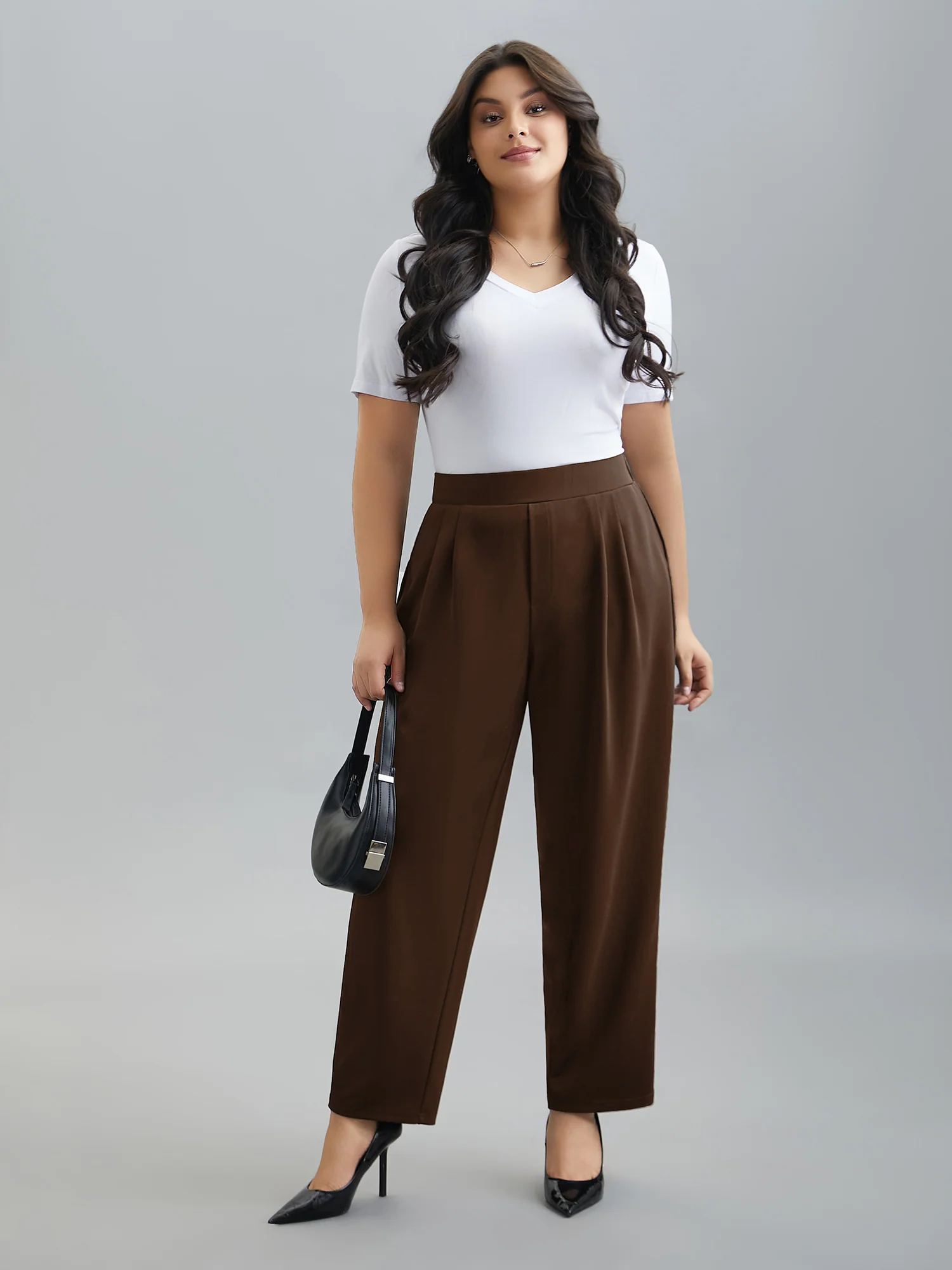 Stretchy-Waist Straight Leg Pants - Image 12