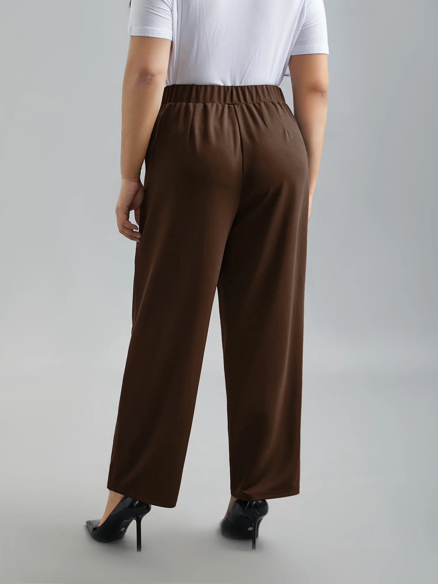 Stretchy-Waist Straight Leg Pants - Image 14