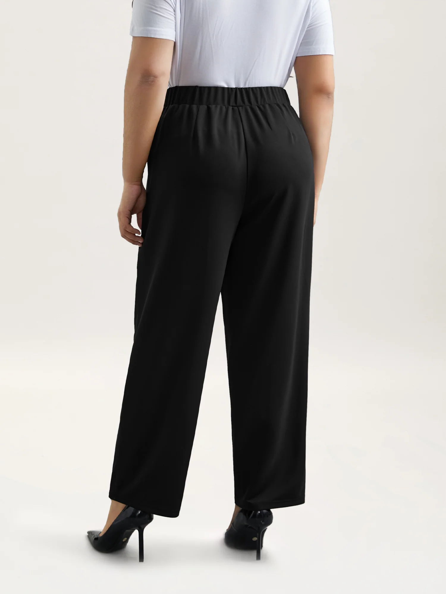Stretchy-Waist Straight Leg Pants - Image 6