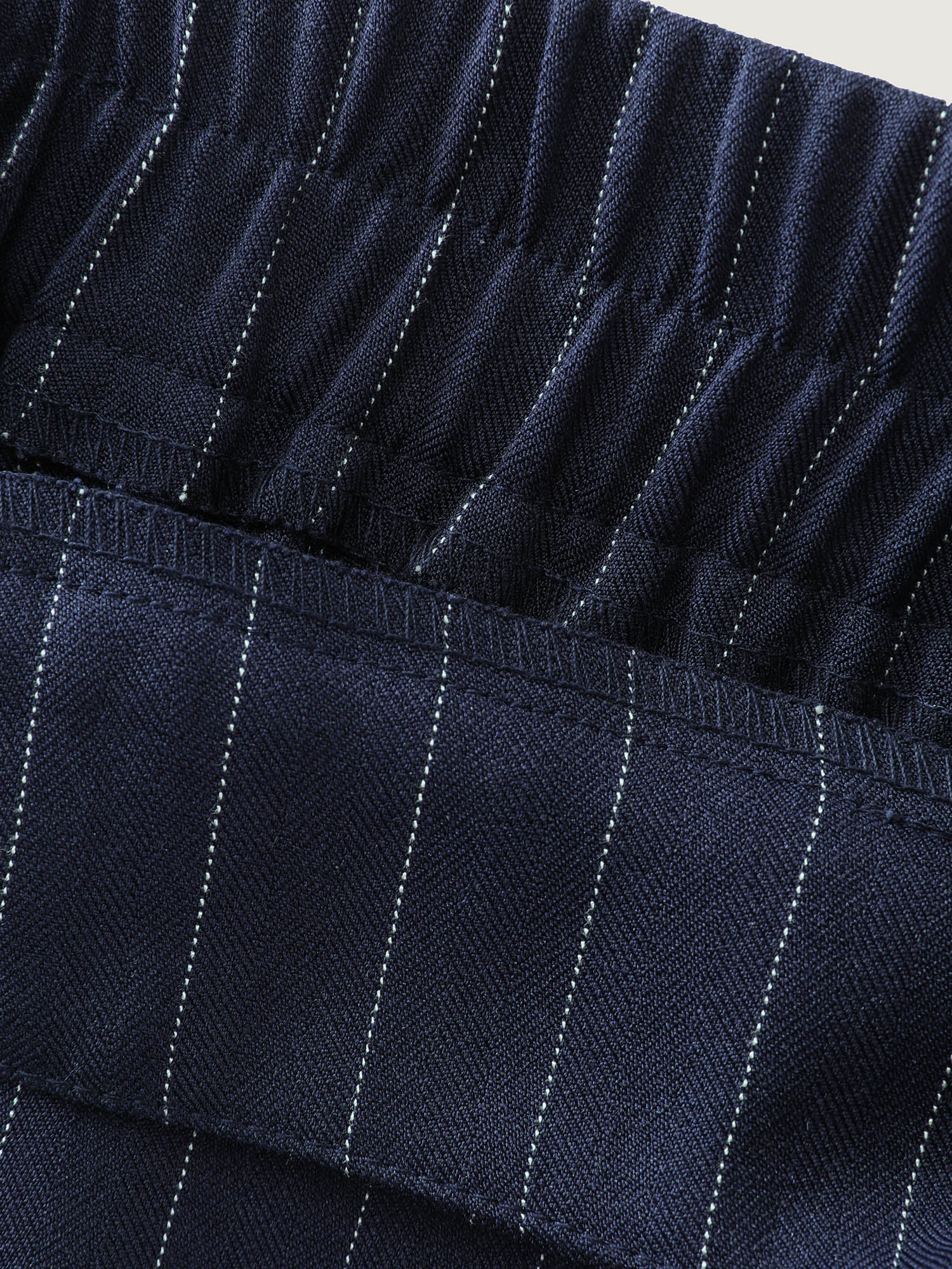 Stretchy Waist Striped Straight-Leg Pants - Image 6