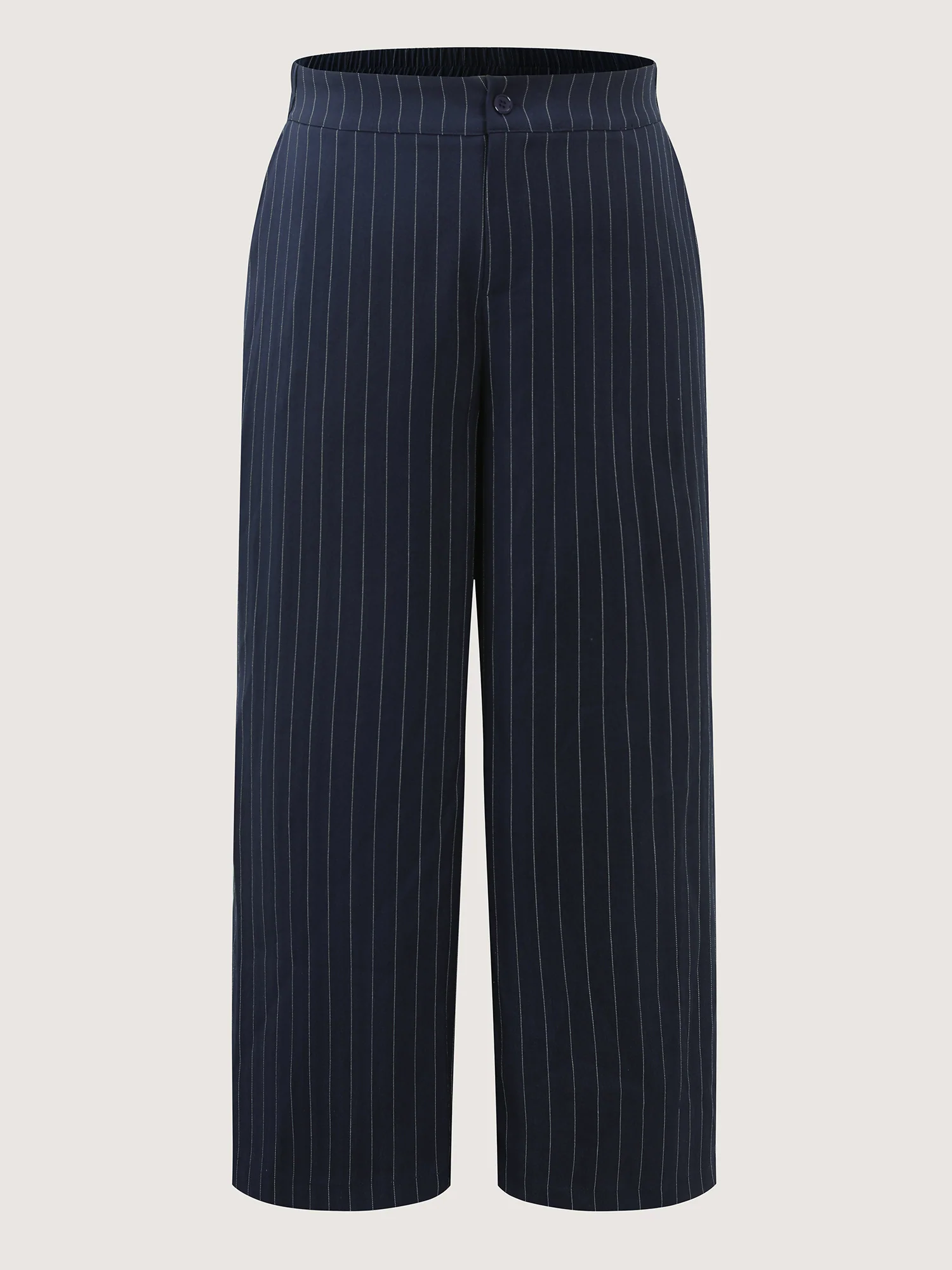 Stretchy Waist Striped Straight-Leg Pants - Image 8