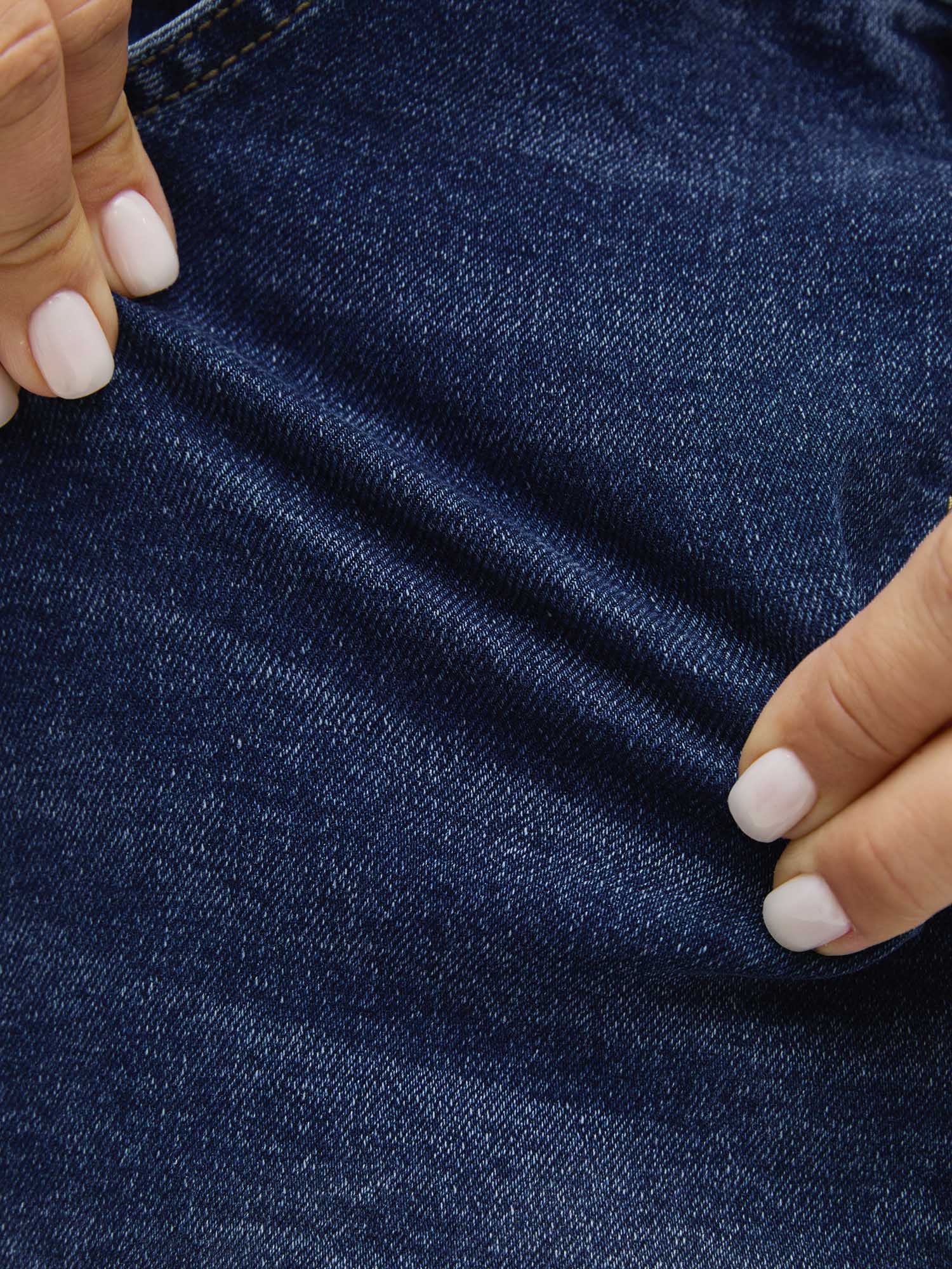 Pull-On Folded Hem High-Rise Denim Shorts - Image 19
