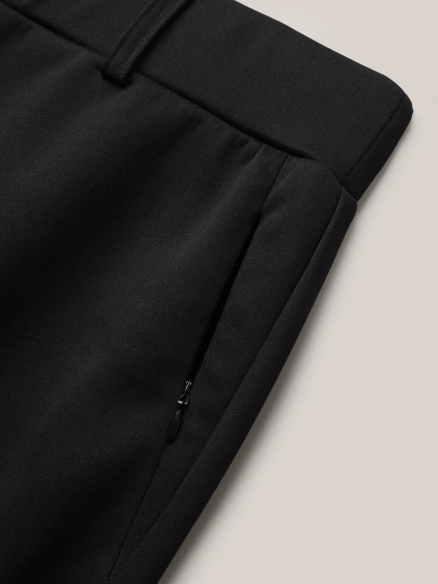 Stretchy Waist Zipper Pocket Flared Pants - Image 6