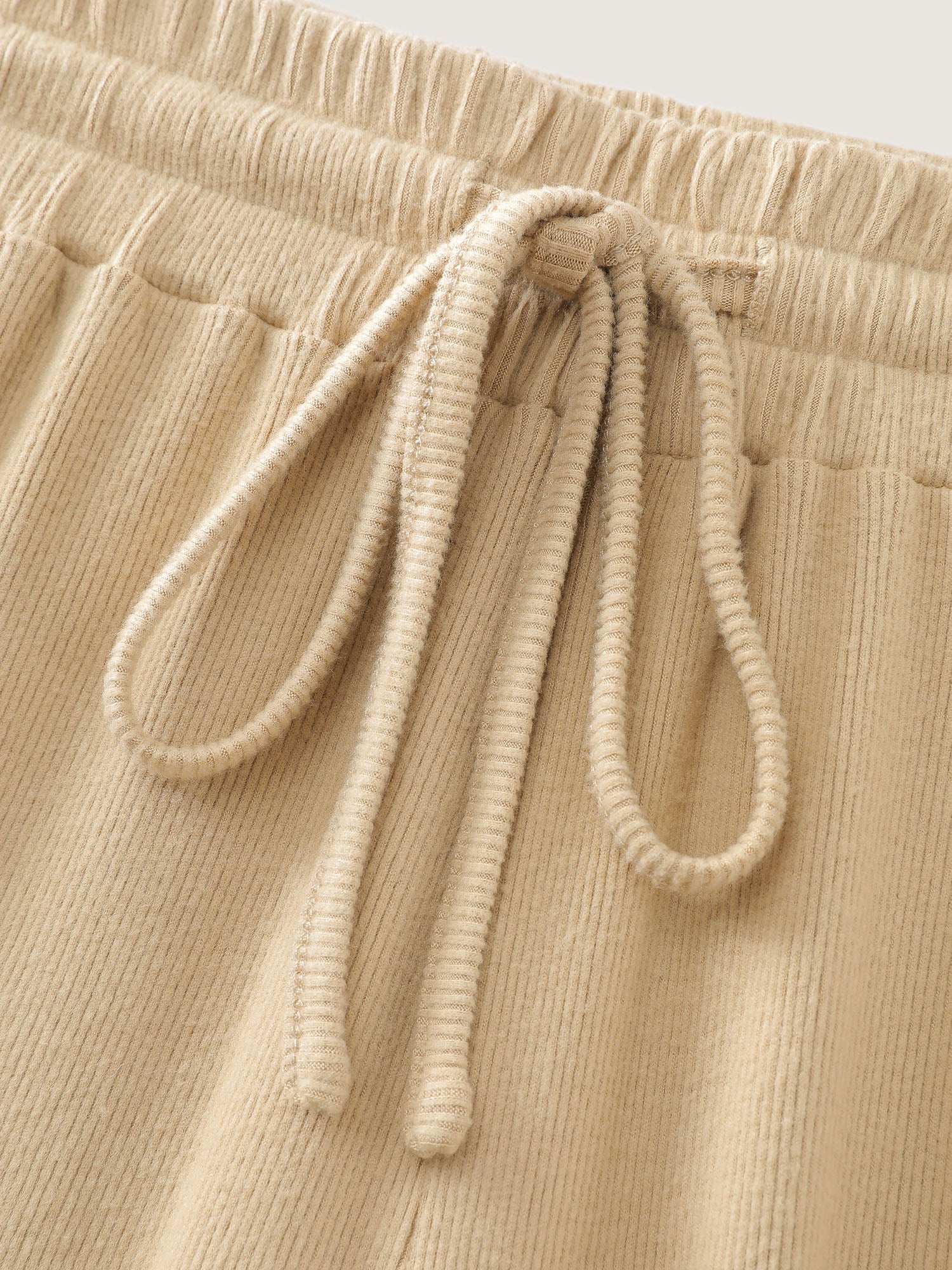 Stretchy Waistband Flared Hem Lounge Bottoms - Image 6