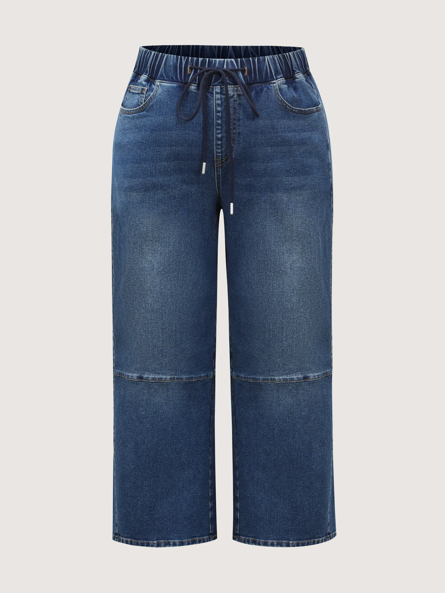 Stretchy Waistband Straight-Leg Jeans - Image 8