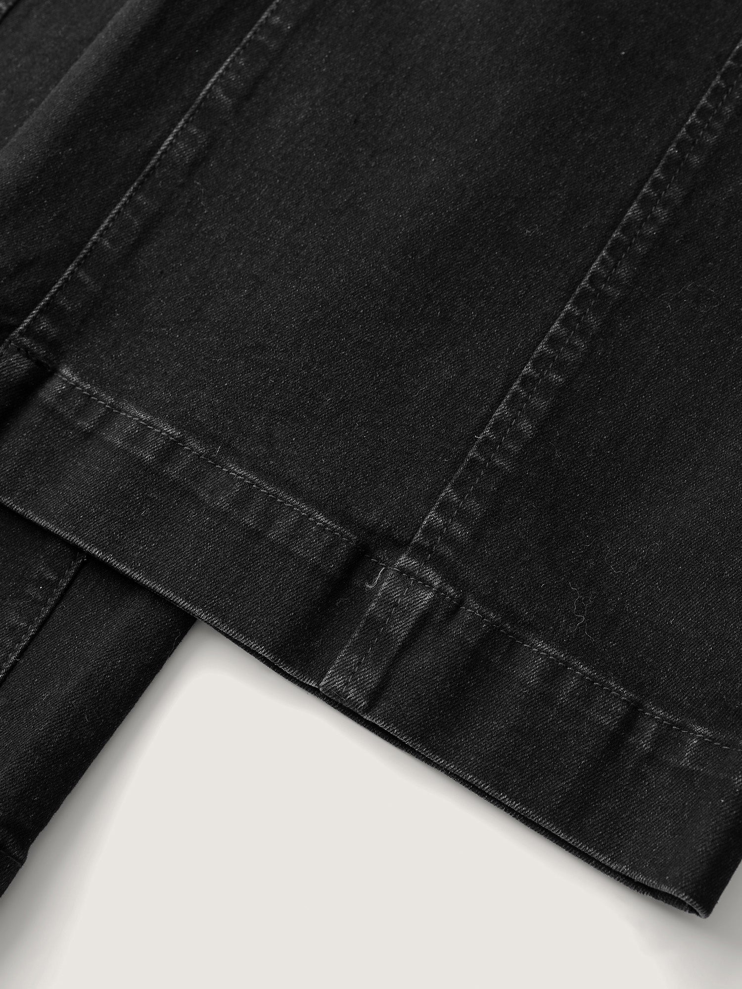 Back Elastic Waist High Rise Wide-Leg Jeans - Image 7