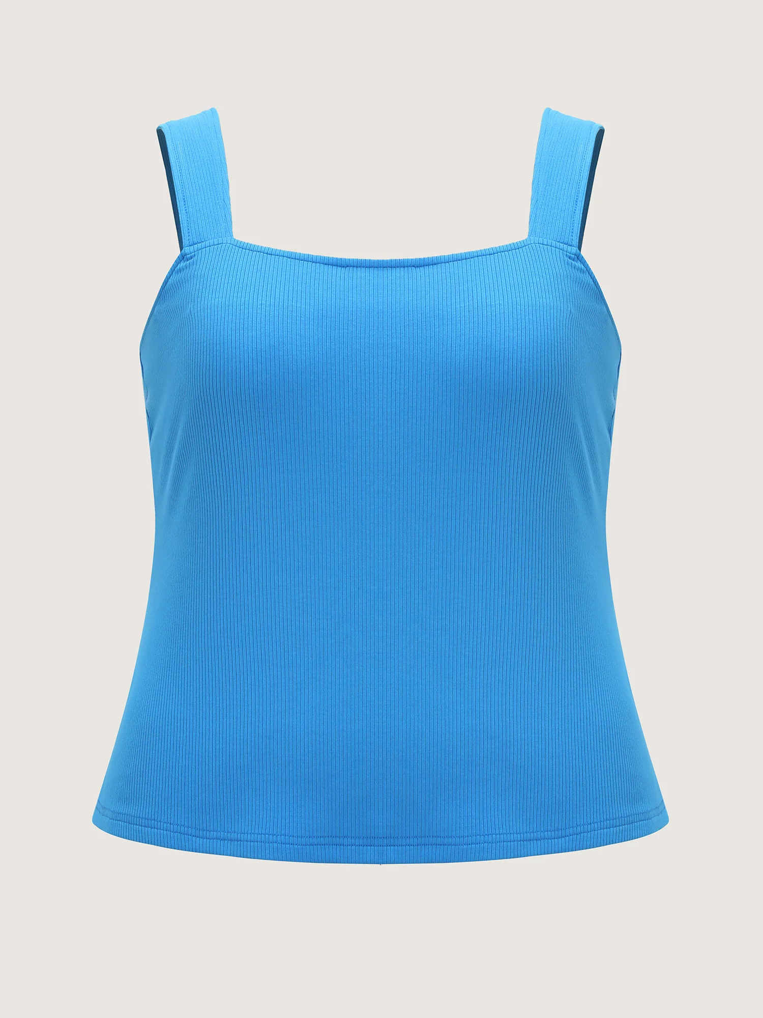 Supersoft Stretchy Wide Strap Plain Tank Top - Image 7