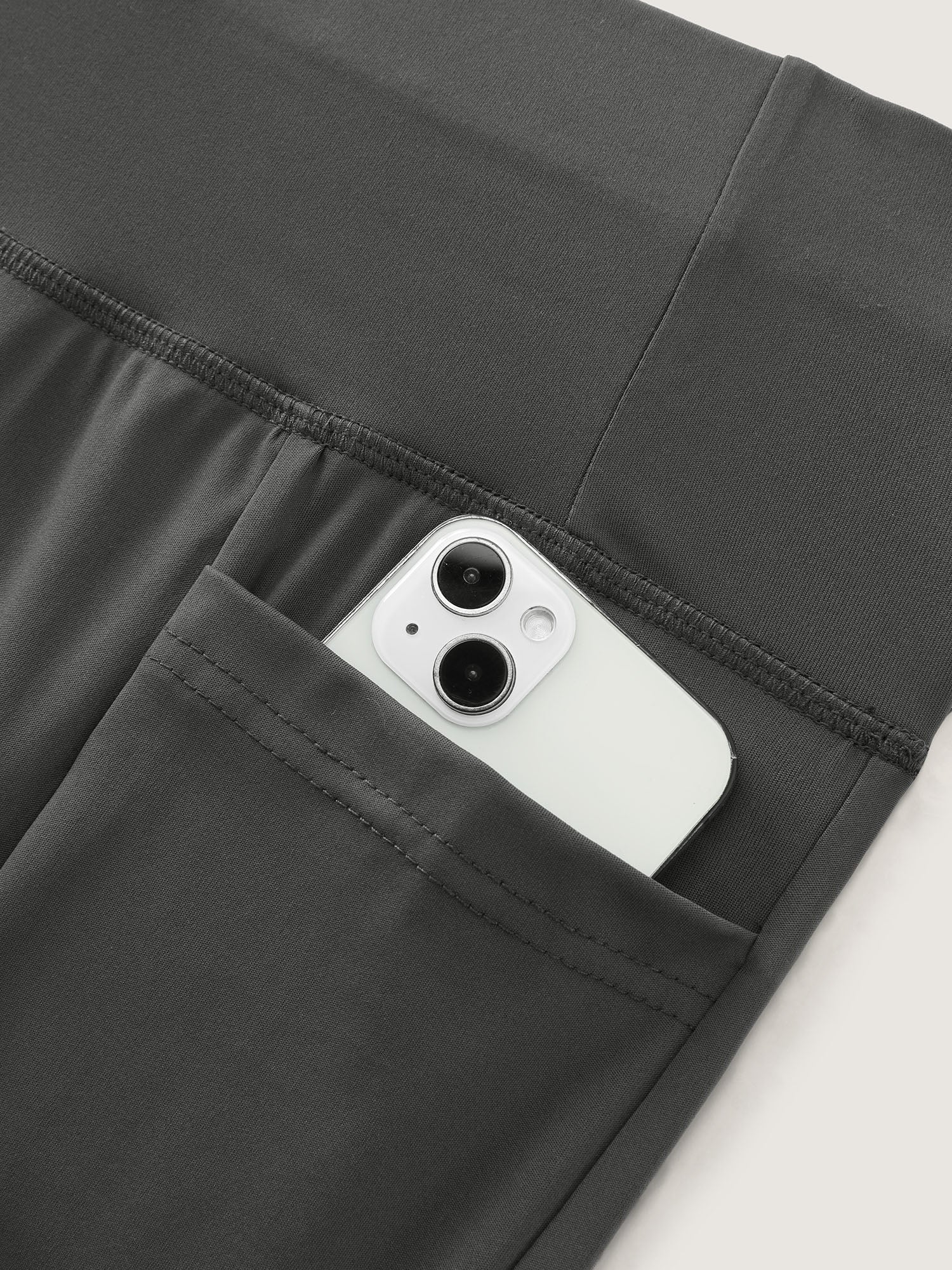 Stretchy Wide Waistband Pocket Leggings - Image 10