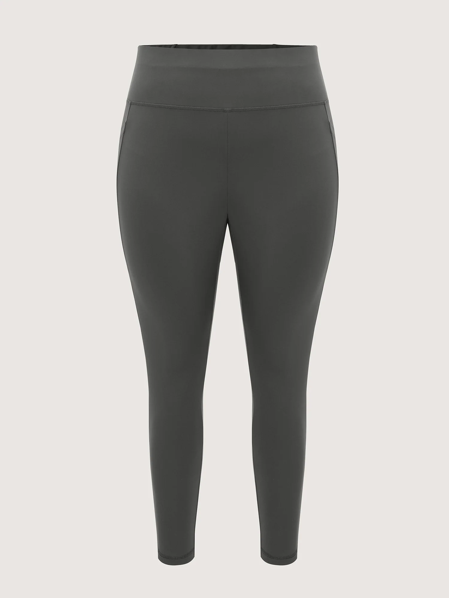 Stretchy Wide Waistband Pocket Leggings - Image 8