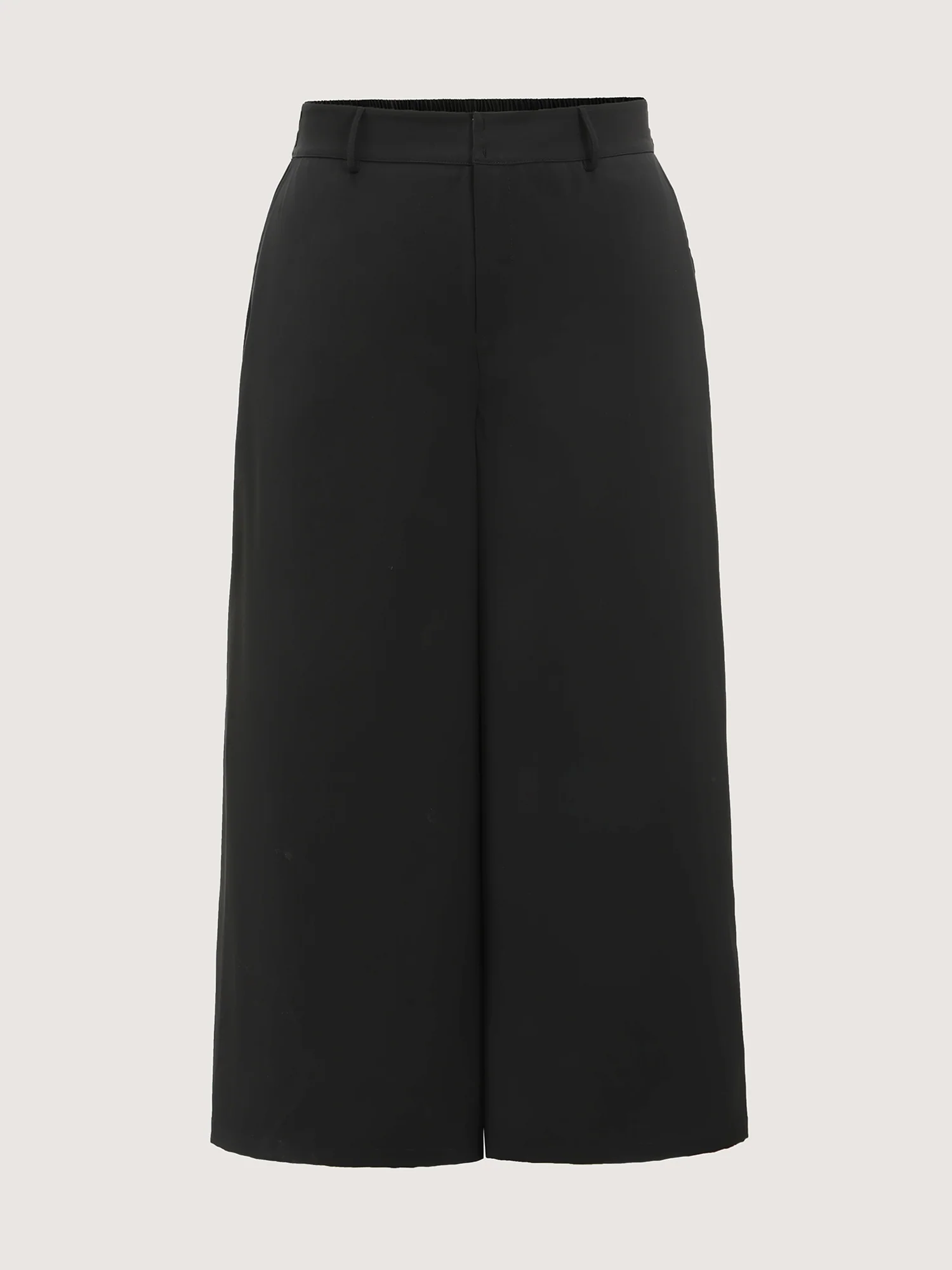 Stretchy Wide Waistband Wide-Leg Pants - Image 8