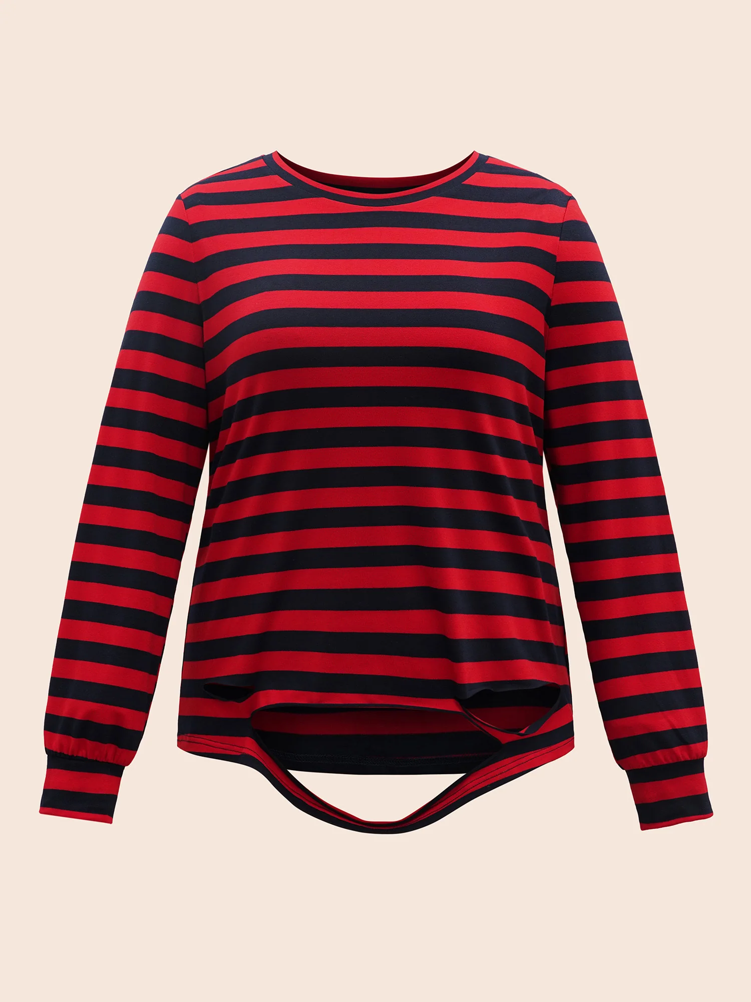 Striking Striped Relaxed Fit T-shirt - Image 6