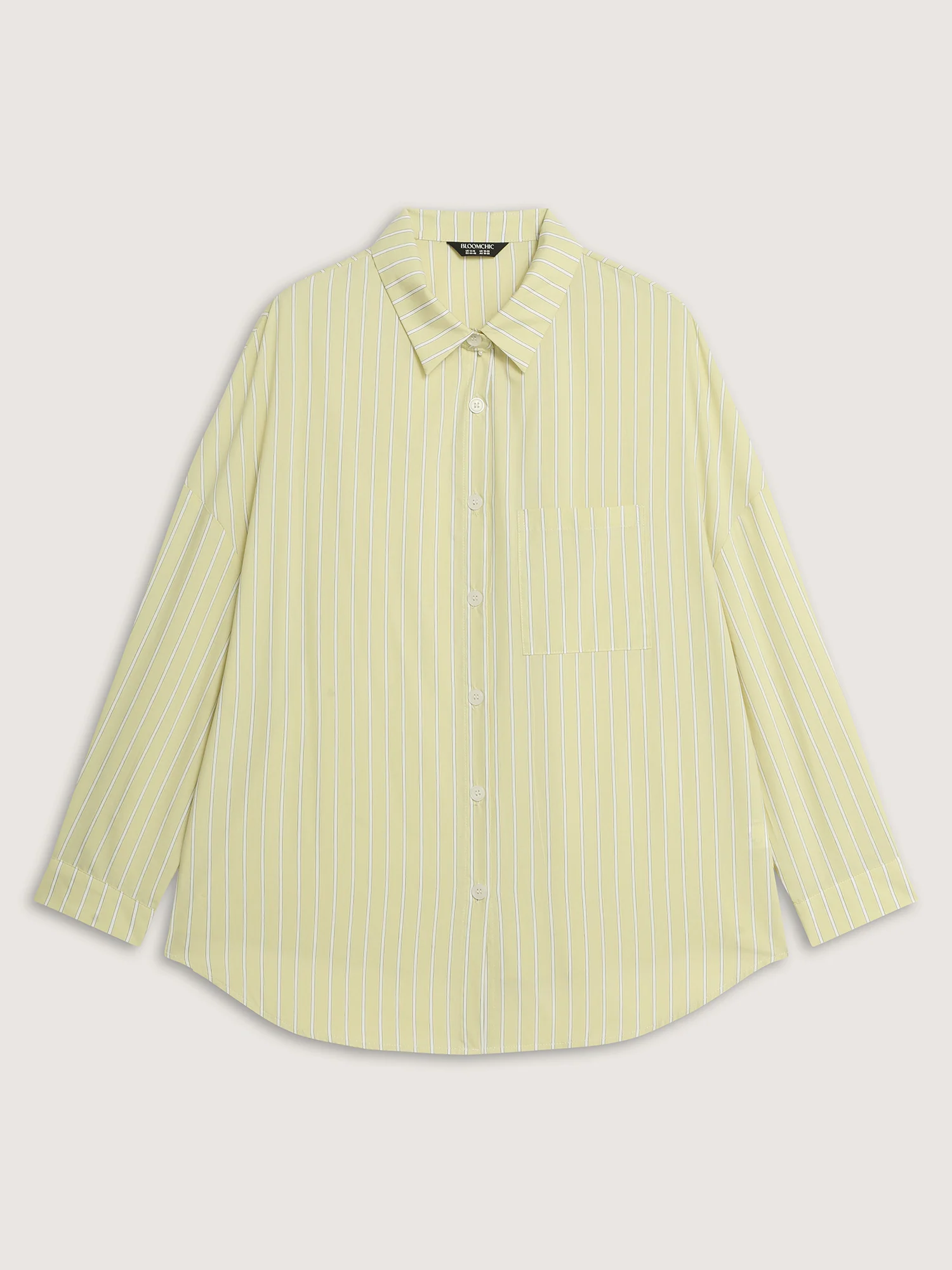 Stripe Button-Down Pocket Blouse - Image 10
