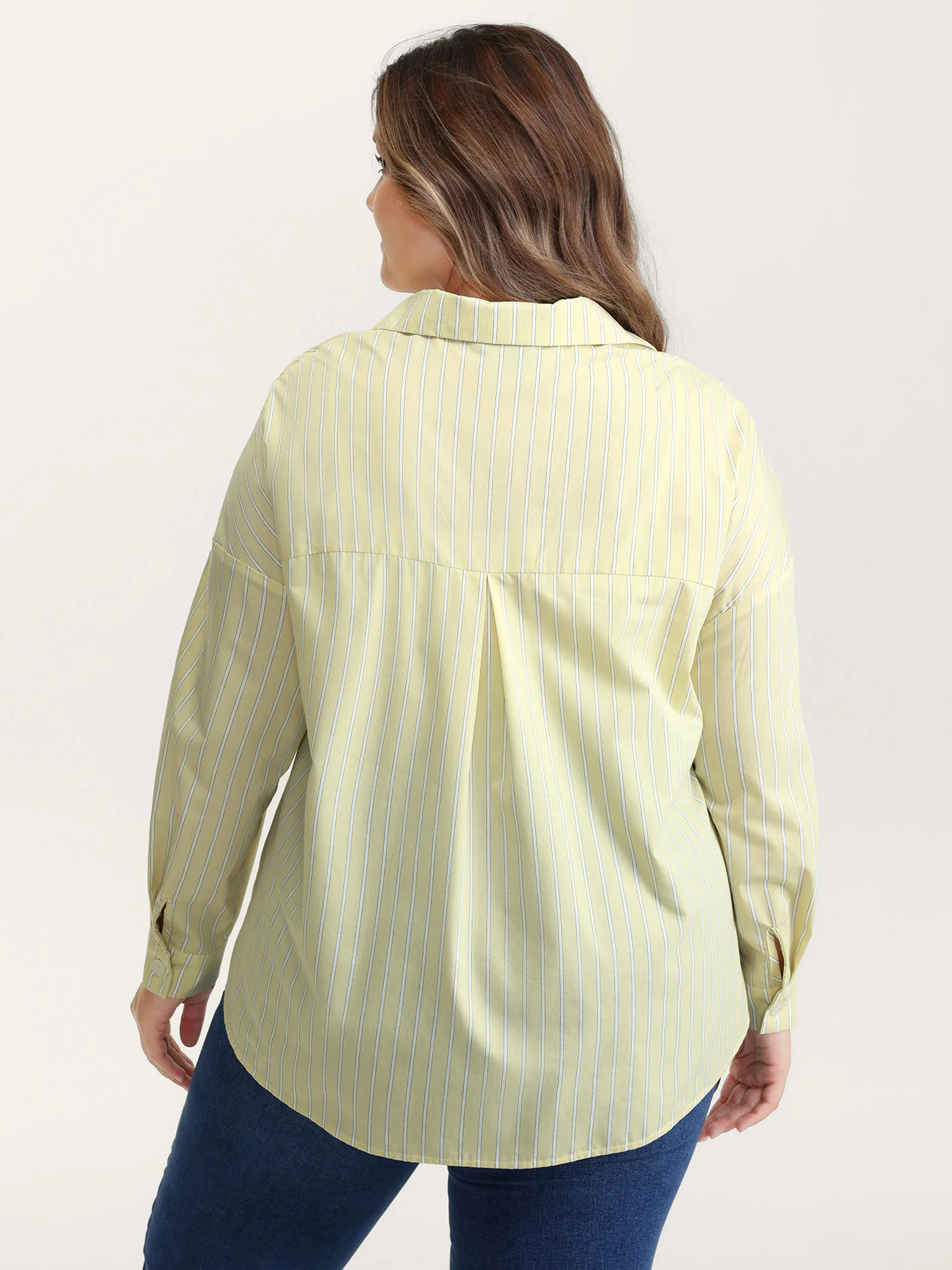 Stripe Button-Down Pocket Blouse - Image 6