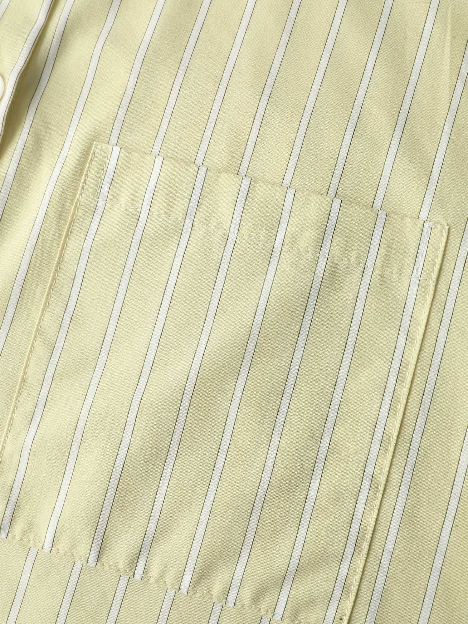 Stripe Button-Down Pocket Blouse - Image 7