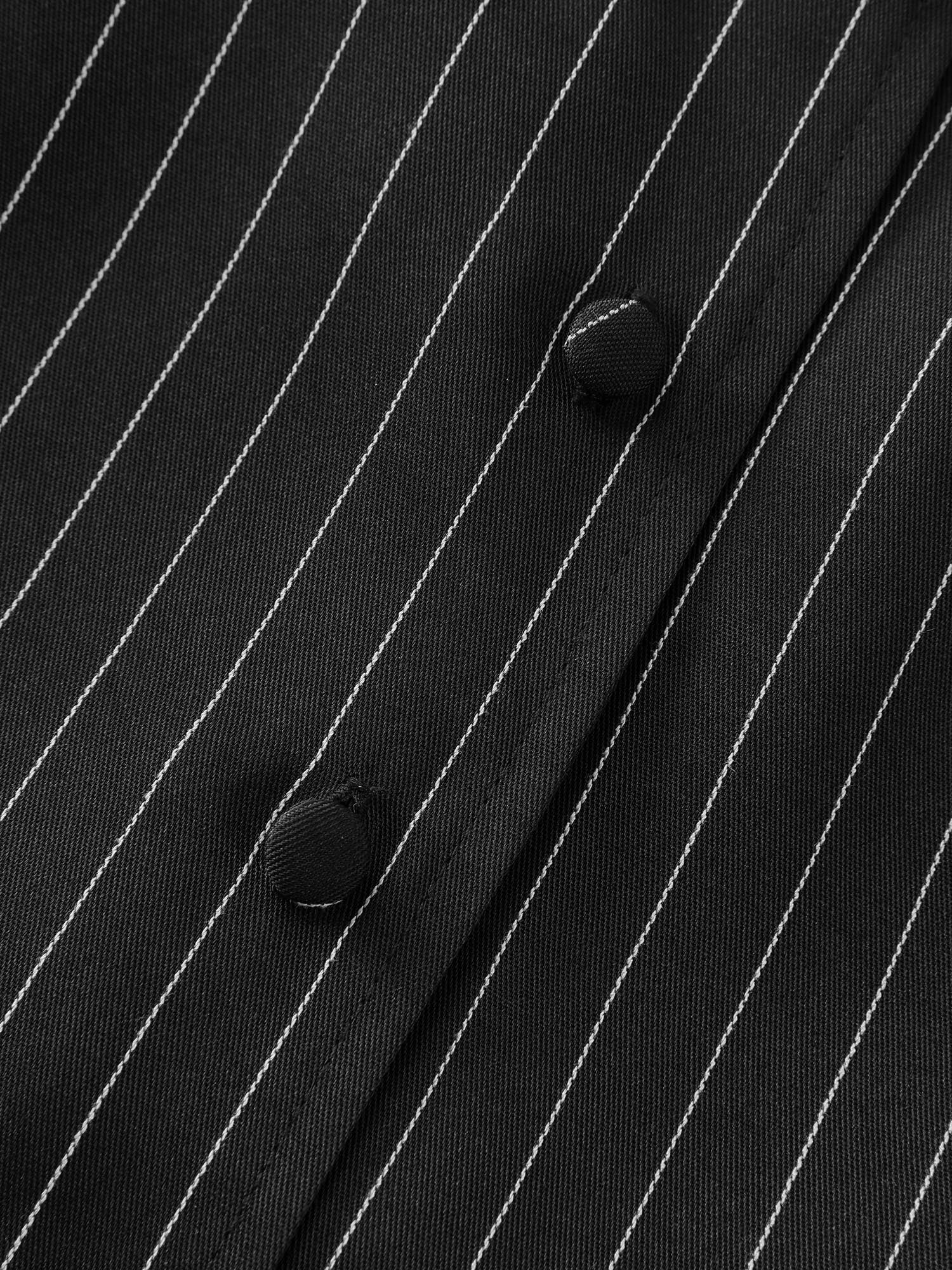 Stripe Button Fitted Vest - Image 6
