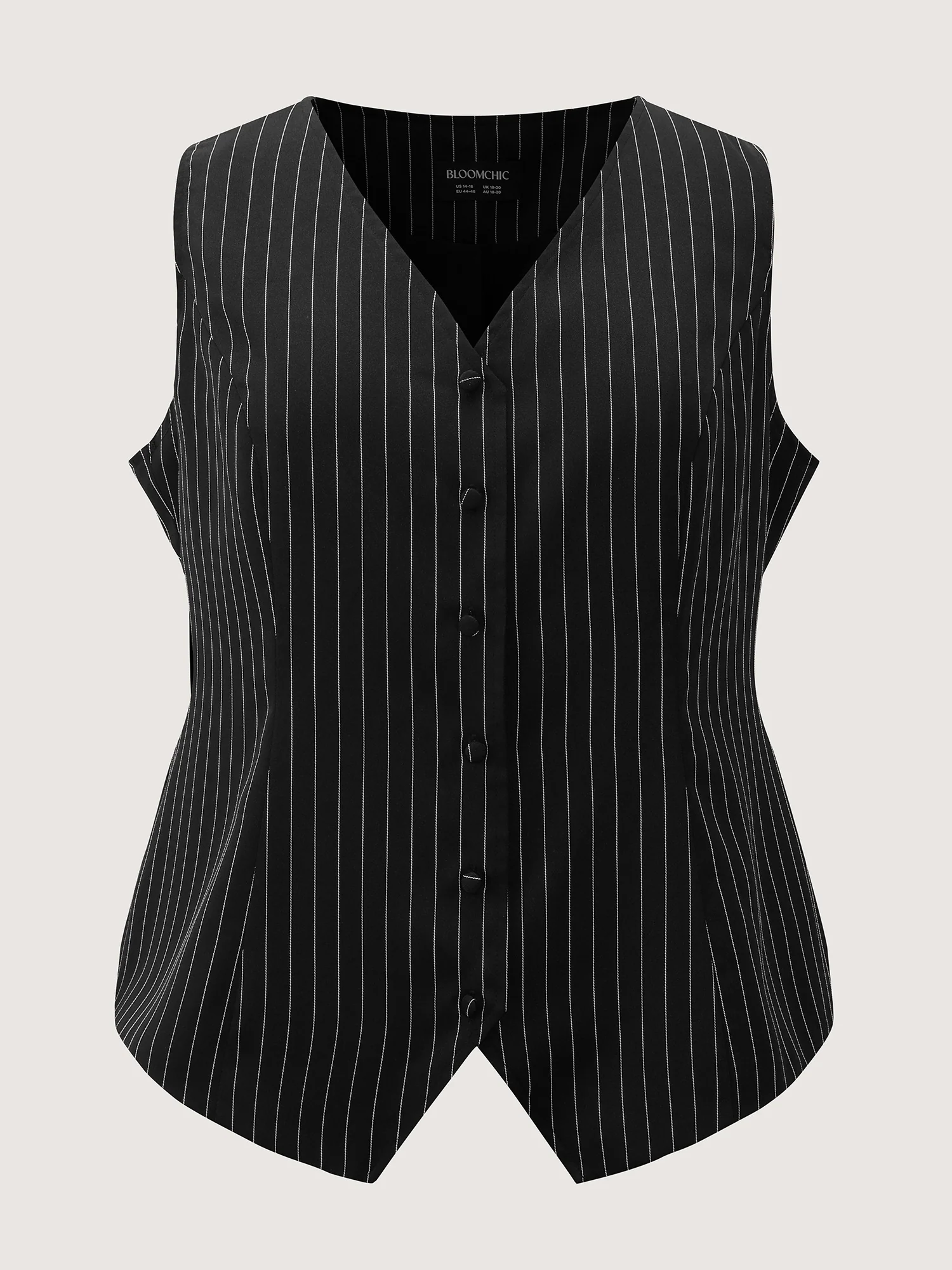 Stripe Button Fitted Vest - Image 8