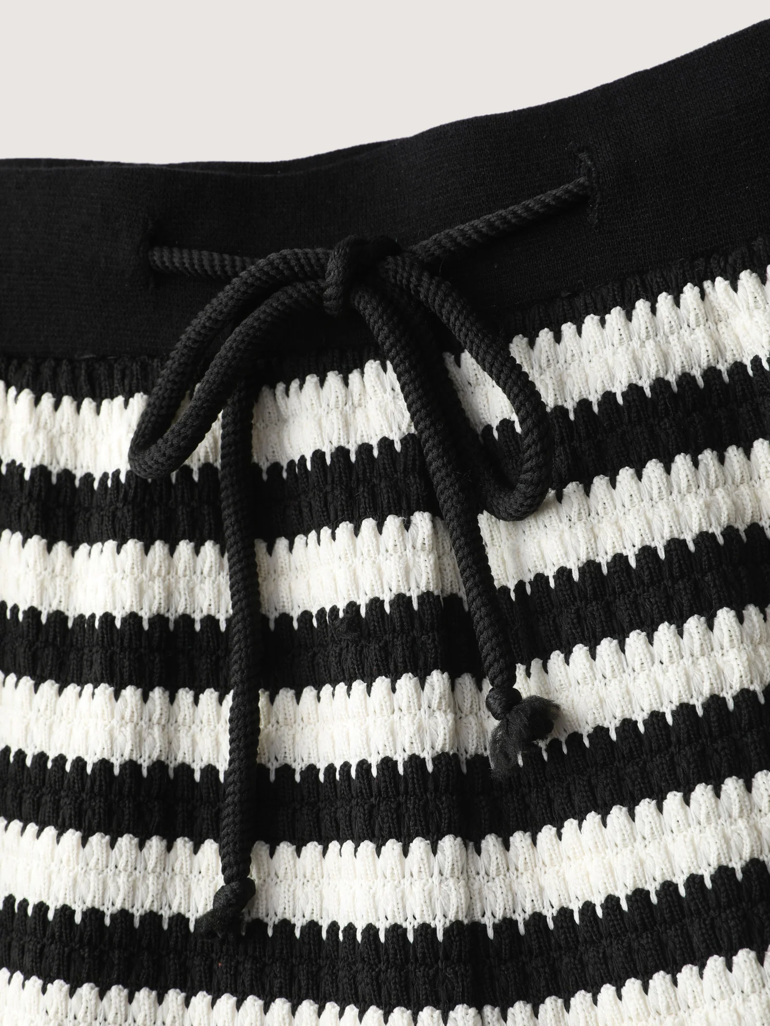 Stripe Drawstring Waist Straight-Leg Pants - Image 6