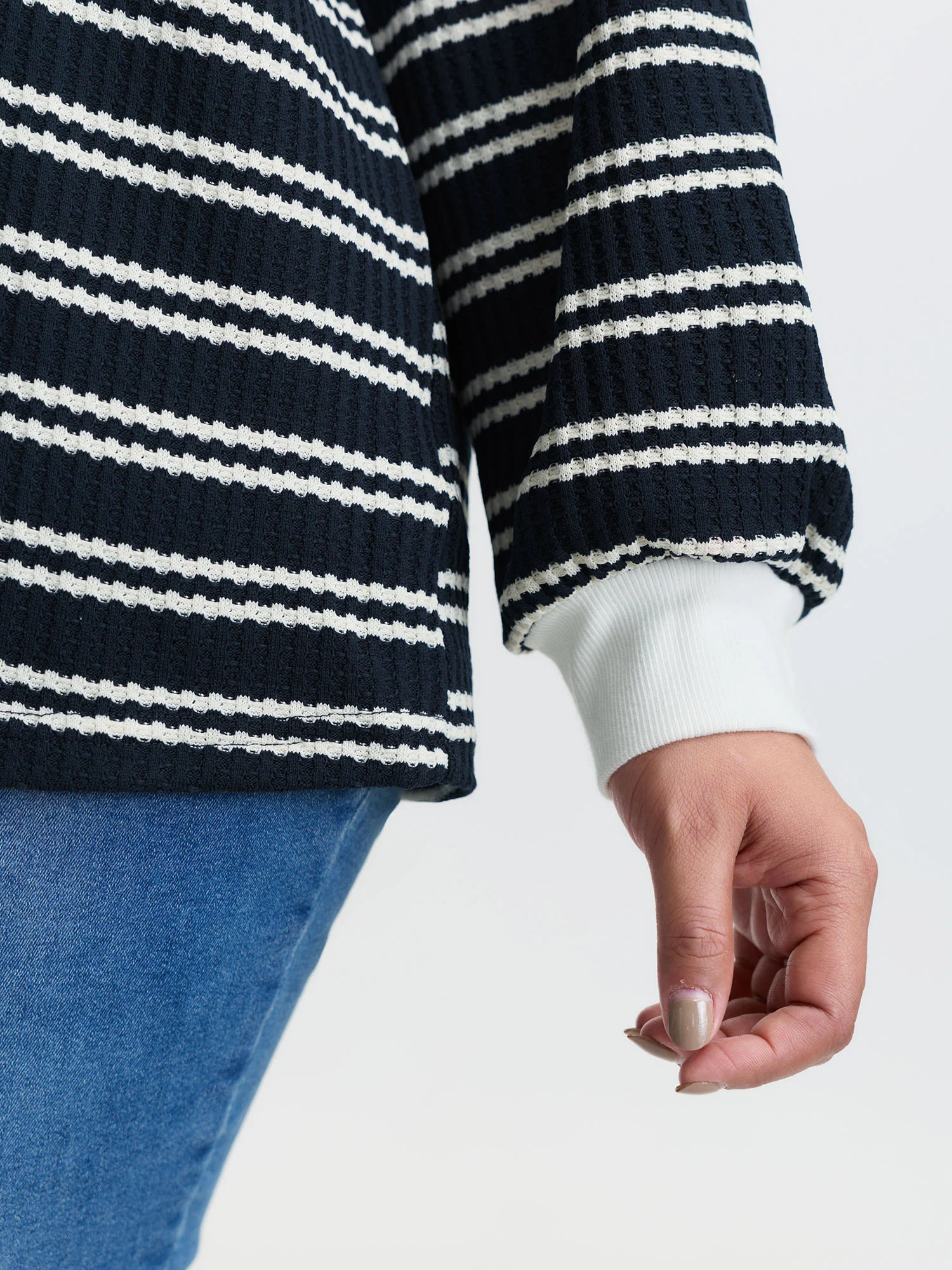 Stripe Print Layered T-Shirt - Image 4