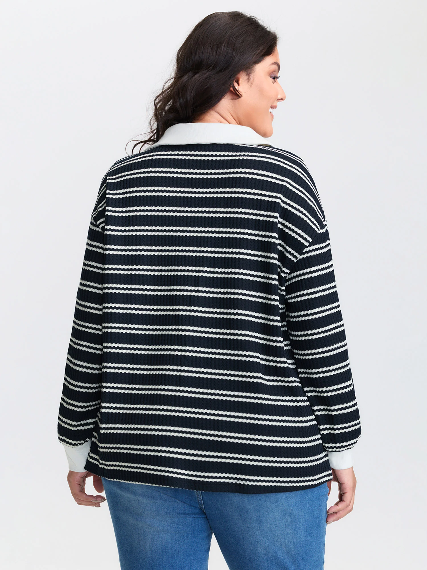Stripe Print Layered T-Shirt - Image 5