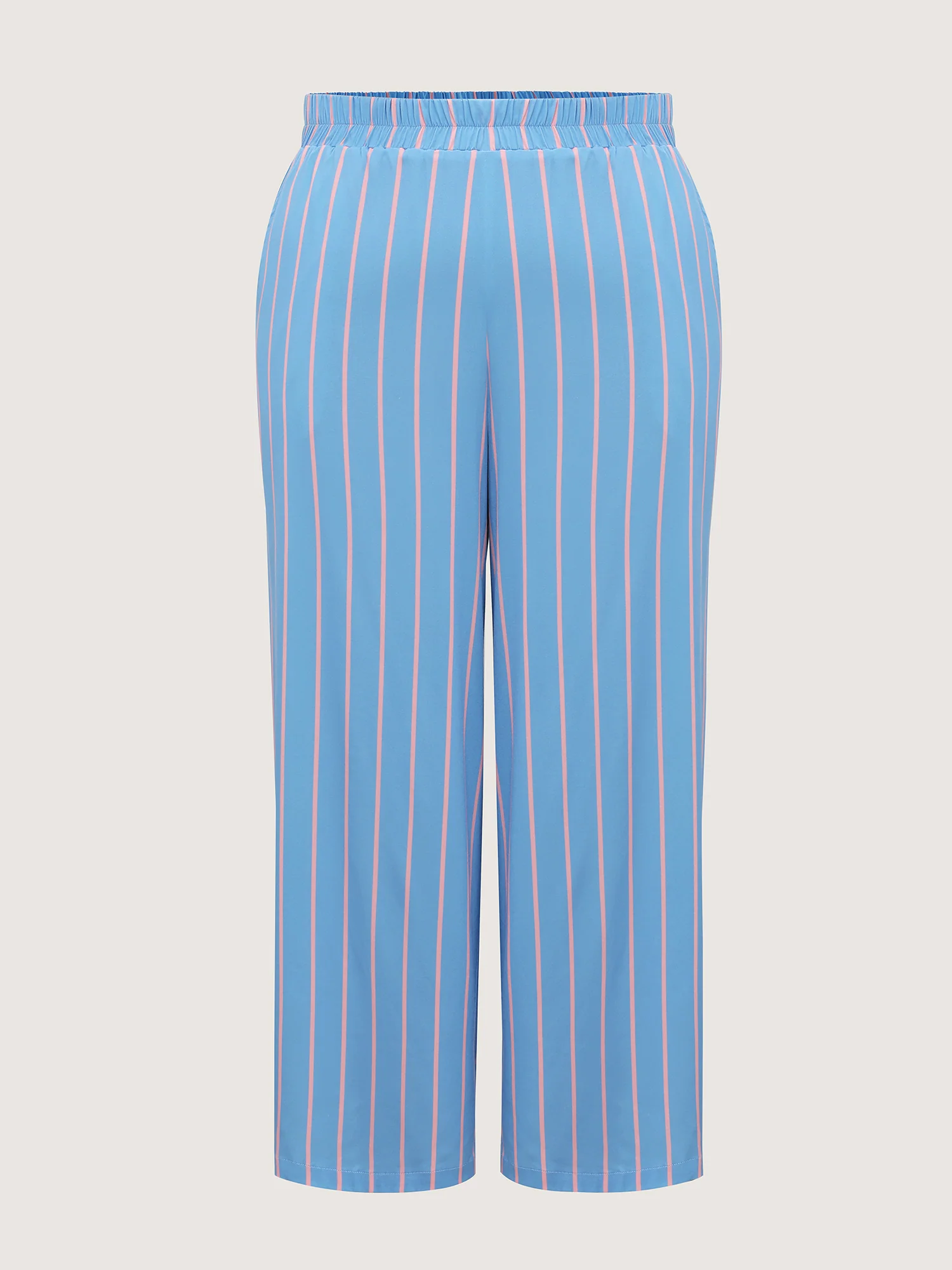 Stripe Print Pockets Two-Piece Lounge Set - Image 9