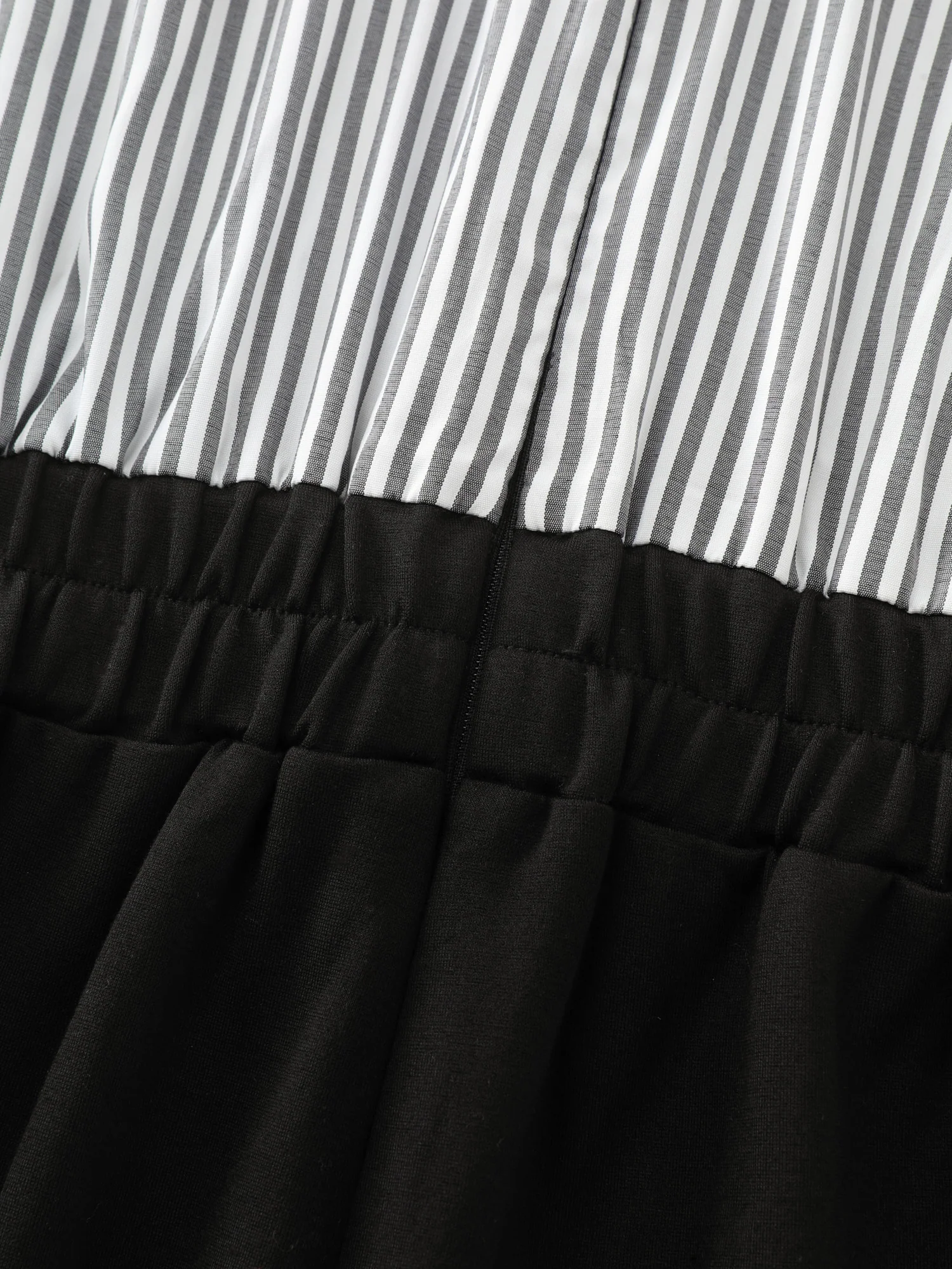 Striped Button Front Wide Leg Jumpsuit - Image 5