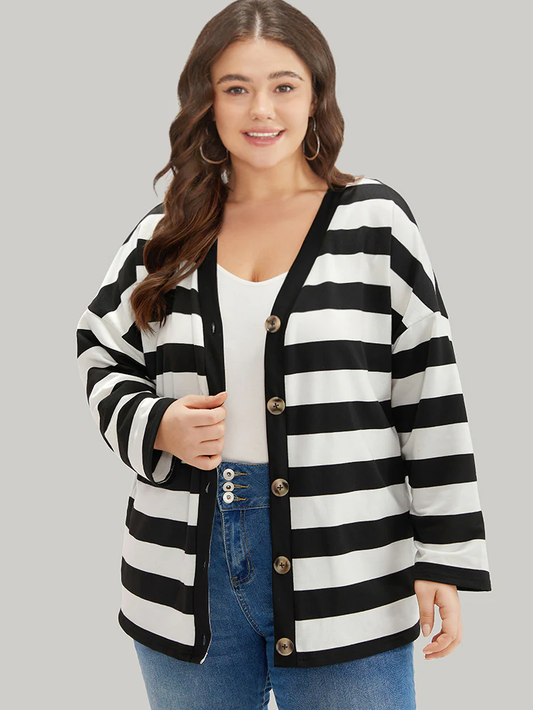 Halloween Striped Button Through Jacket - Image 3