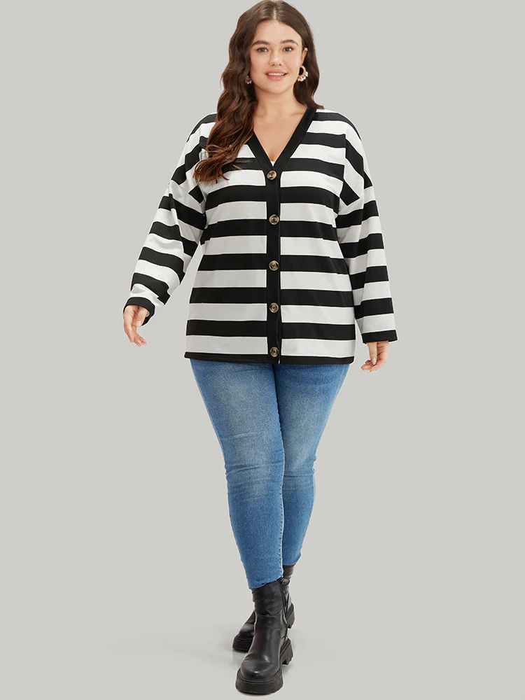 Halloween Striped Button Through Jacket - Image 5
