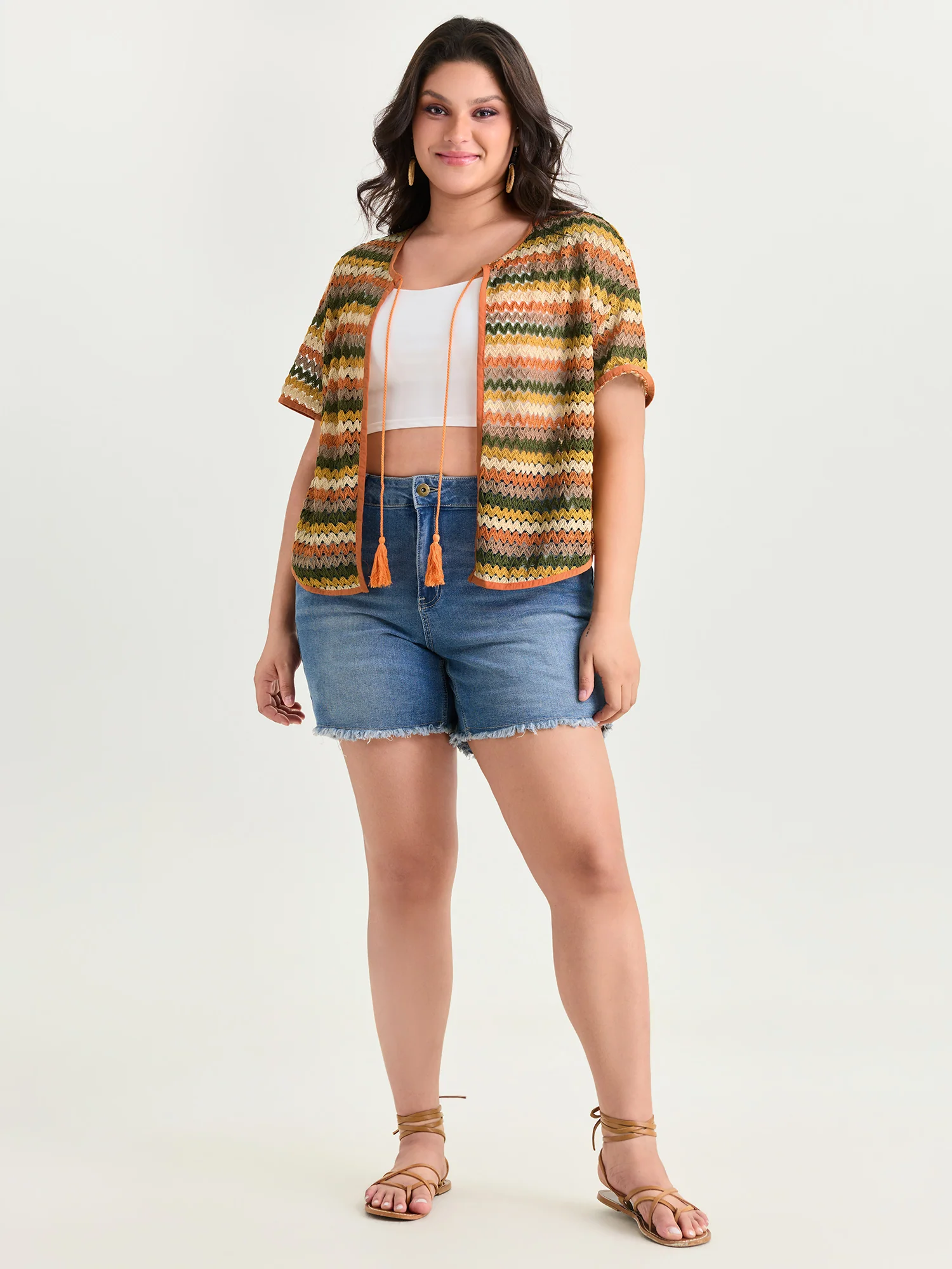 Striped Color Contrast Knit Top - Image 3