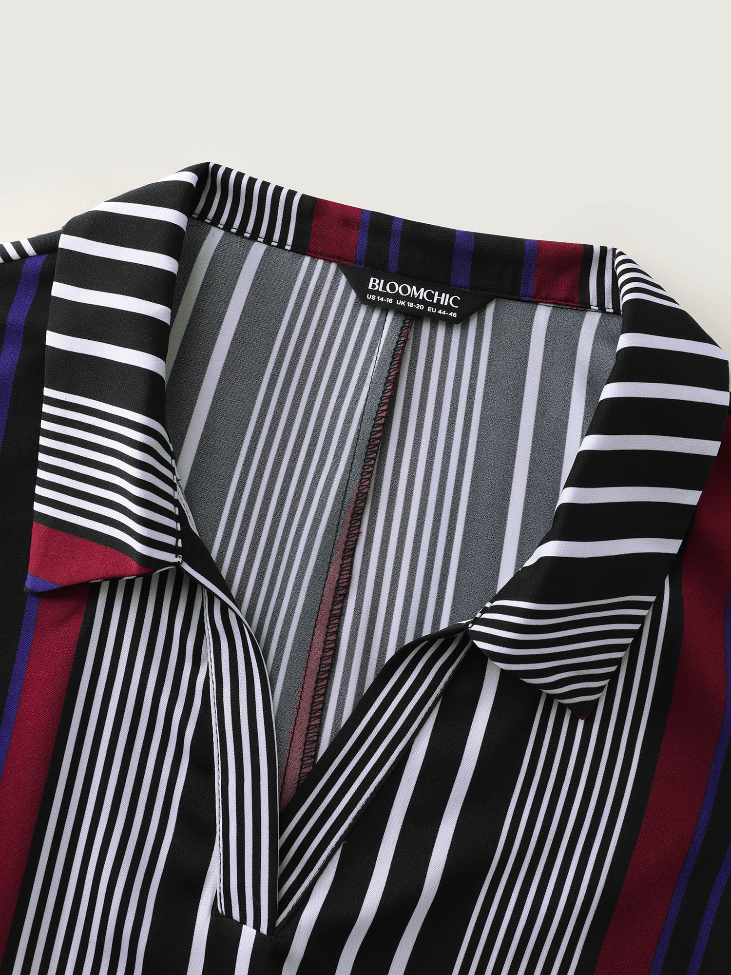 Striped Color Contrast Sleeveless Top - Image 5