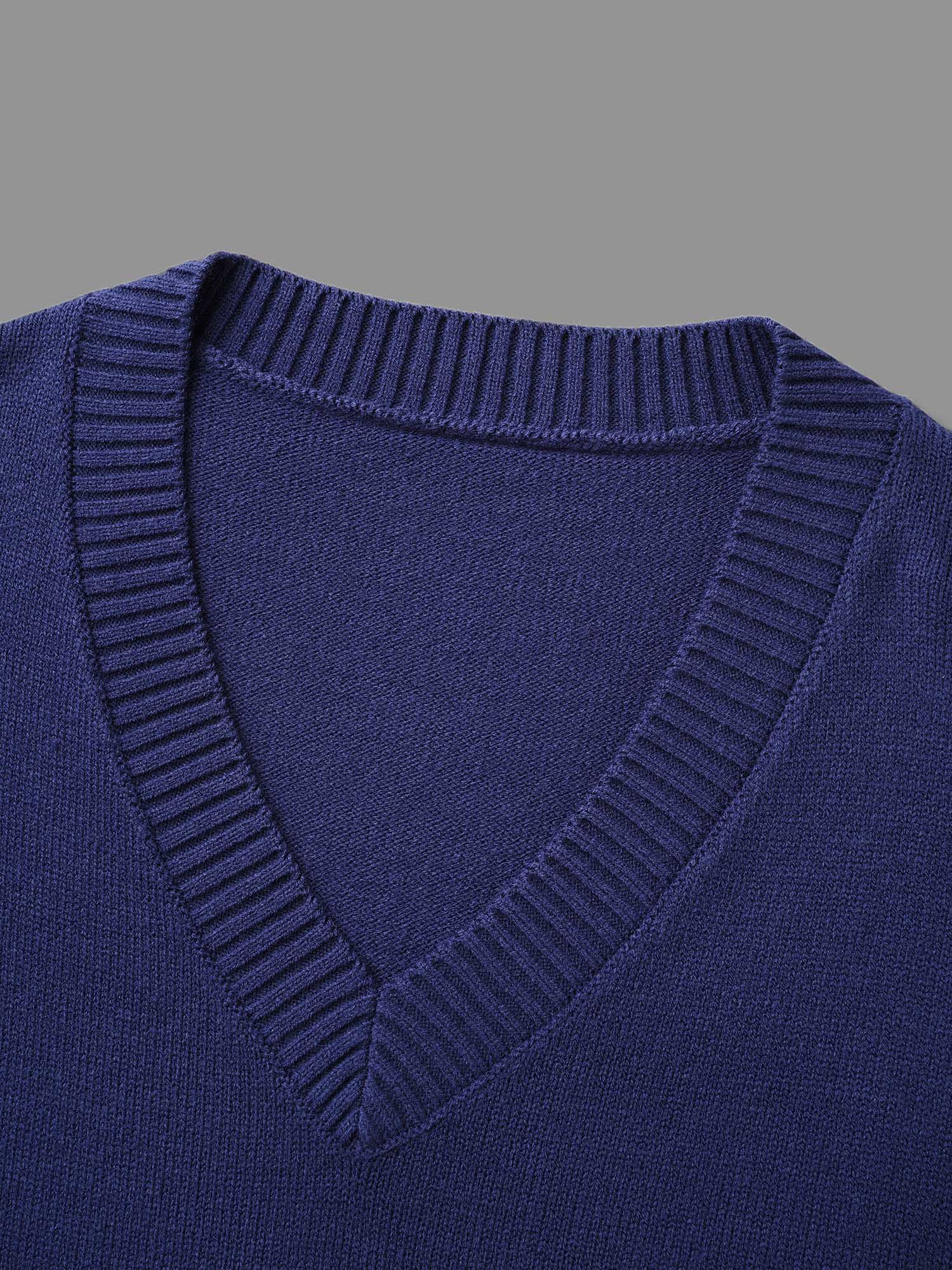 Striped Jacquard Patched Pocket Pullover - Image 7