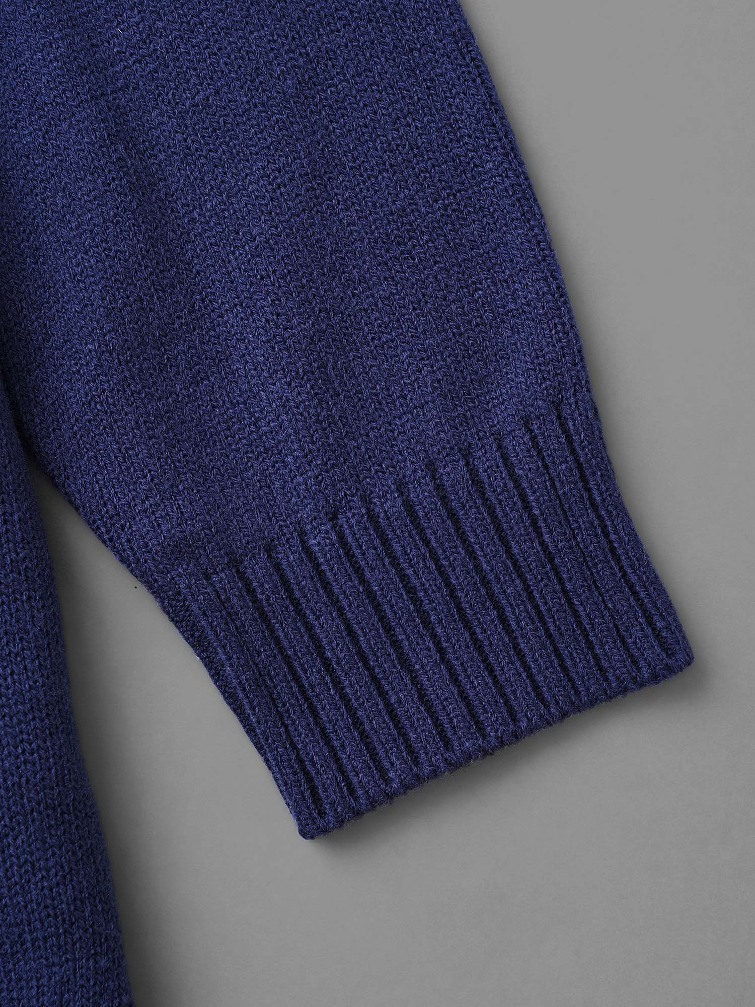 Striped Jacquard Patched Pocket Pullover - Image 8