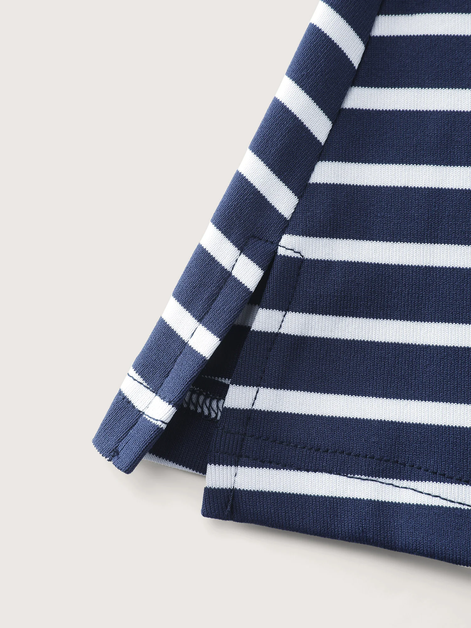 Striped Knotted Neck-Tie Knit Top - Image 7